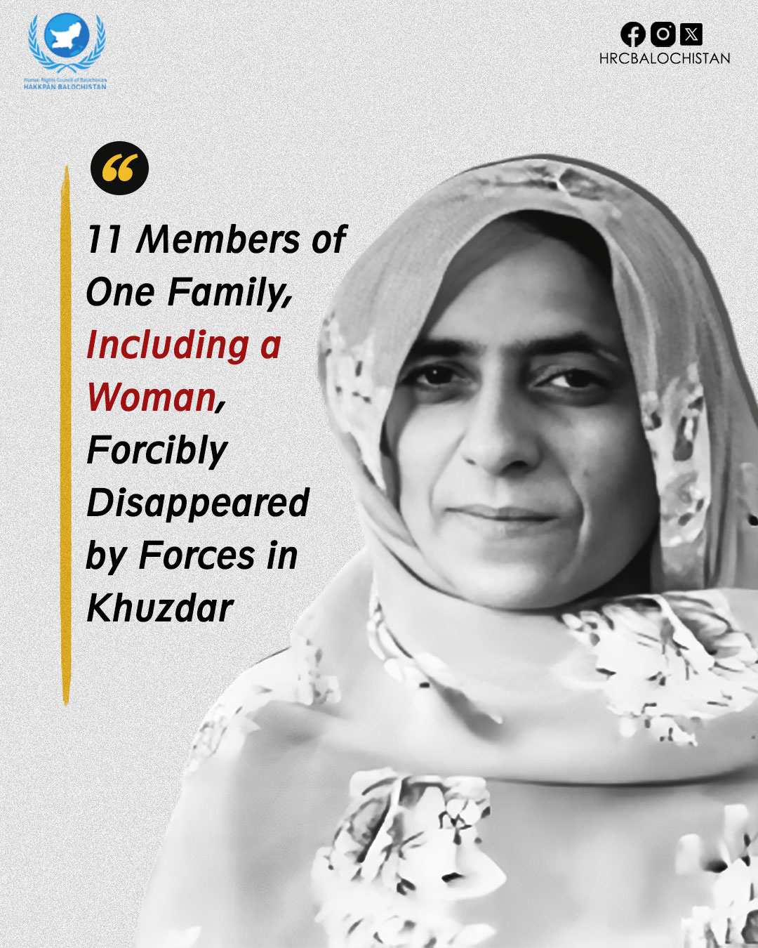 The Human Rights... - Human Rights Council of Balochistan | Facebook