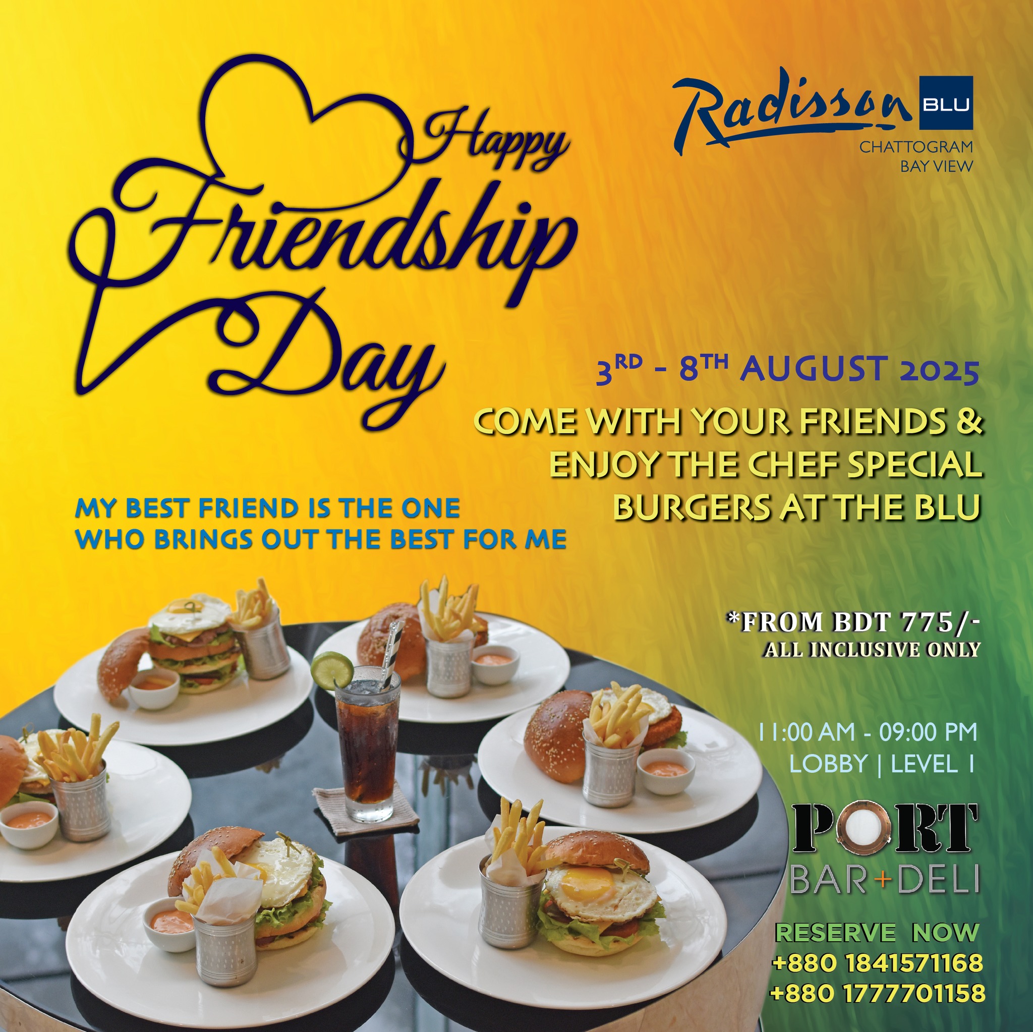 Radisson - Happy Friendship Day at The Blu! Come with your Friends ...