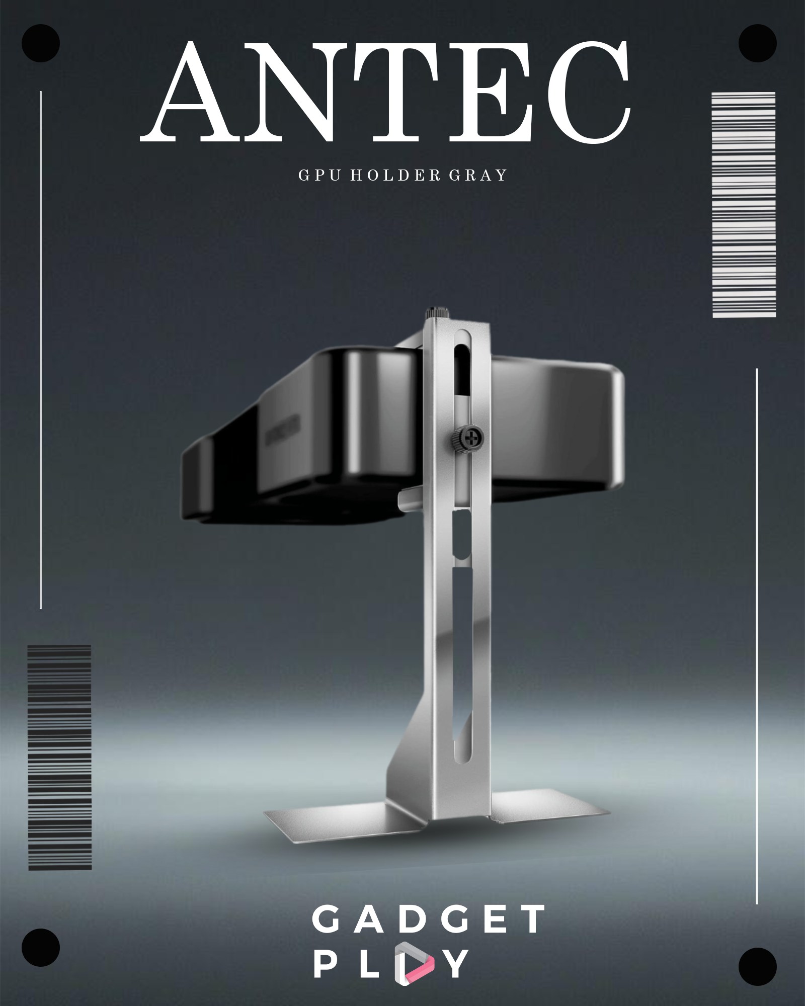 GADGET - 🤑 ที่ค้ำการ์ดจอ ANTEC GPU HOLDER GRAY 🤑 All-aluminum metal ...