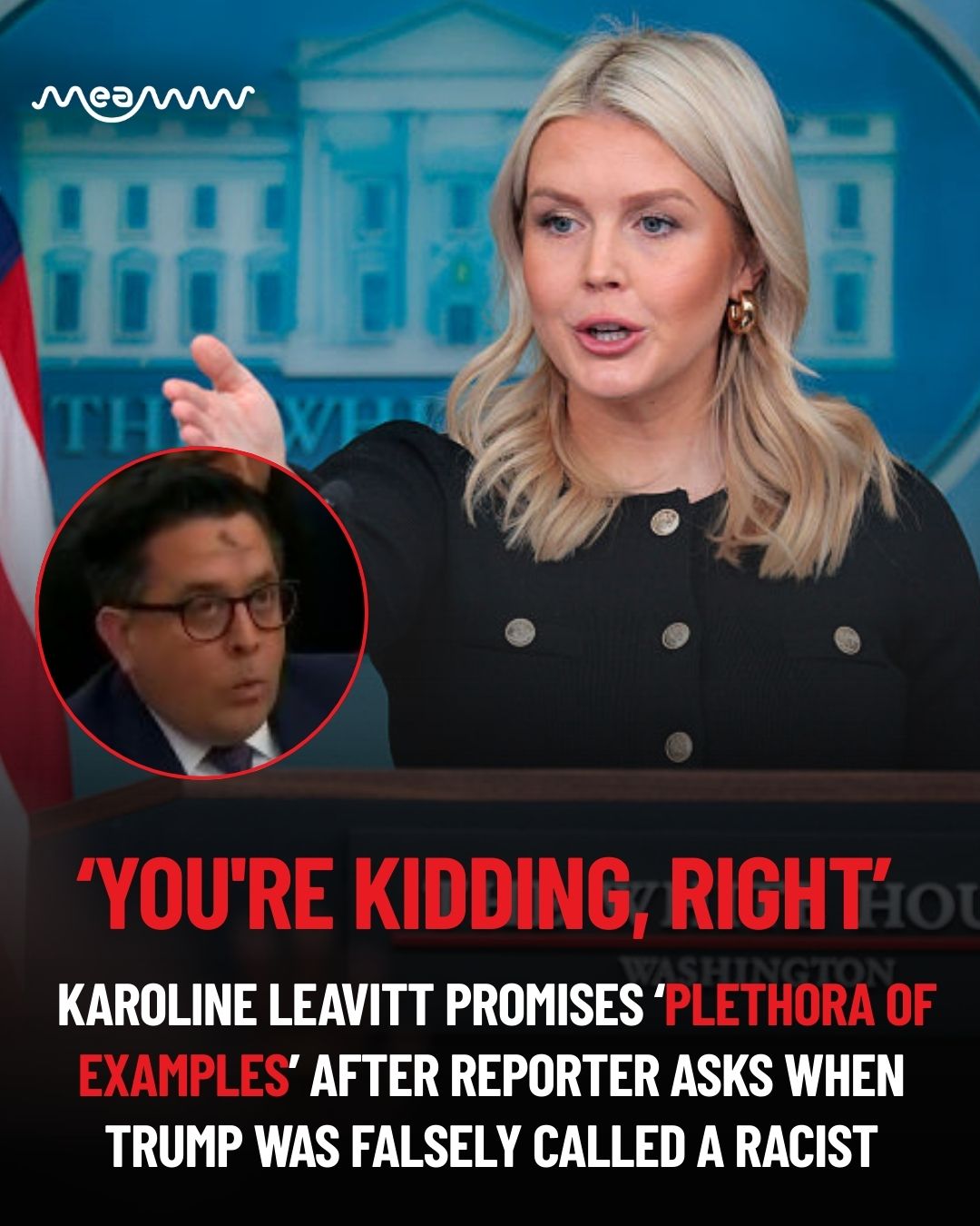 MEAWW - White House Press Secretary Karoline Leavitt... | Facebook