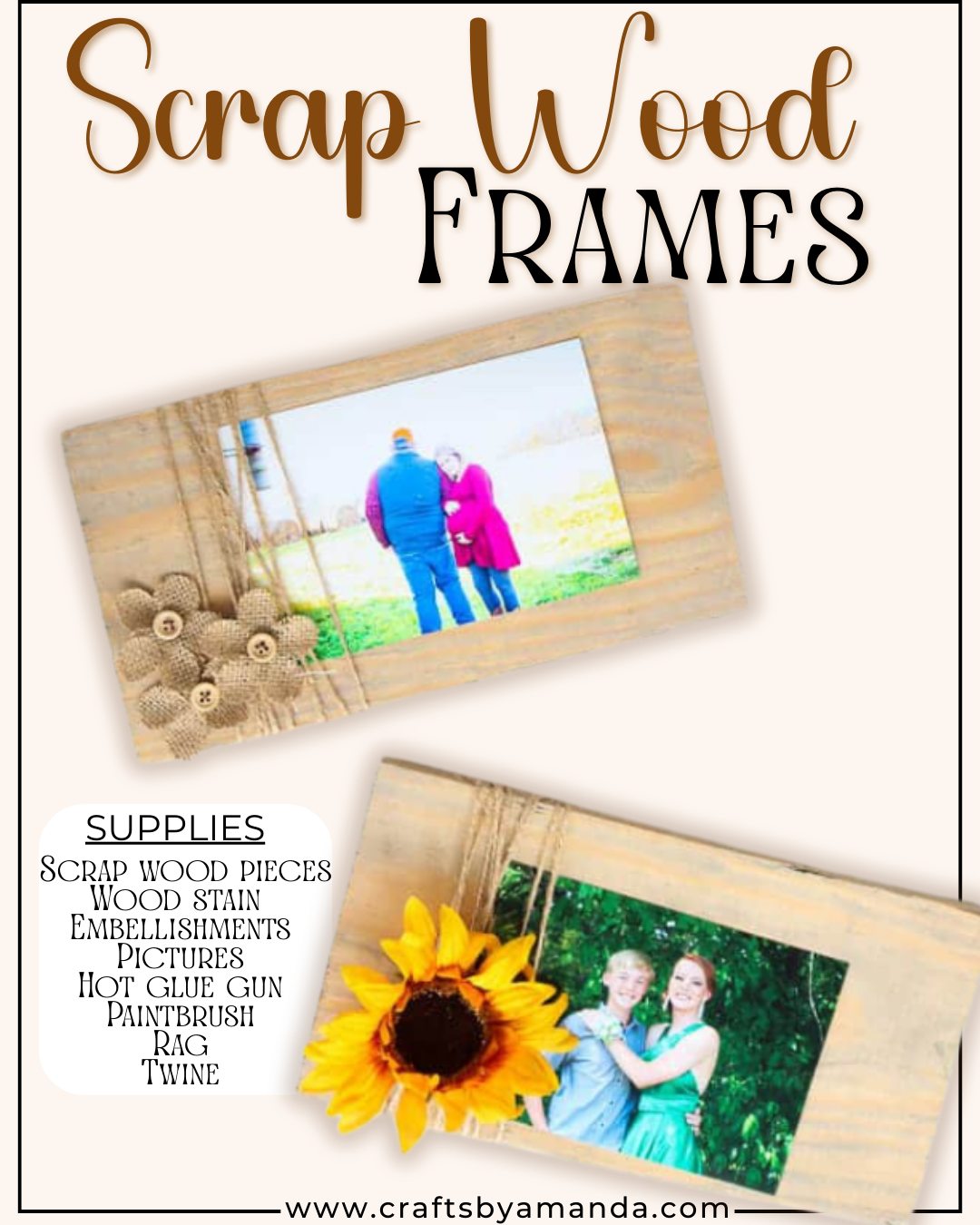 Things I Love - Scrap Wood Frames! 🖼️ ~ DIY GIFT OR DECOR!... | Facebook