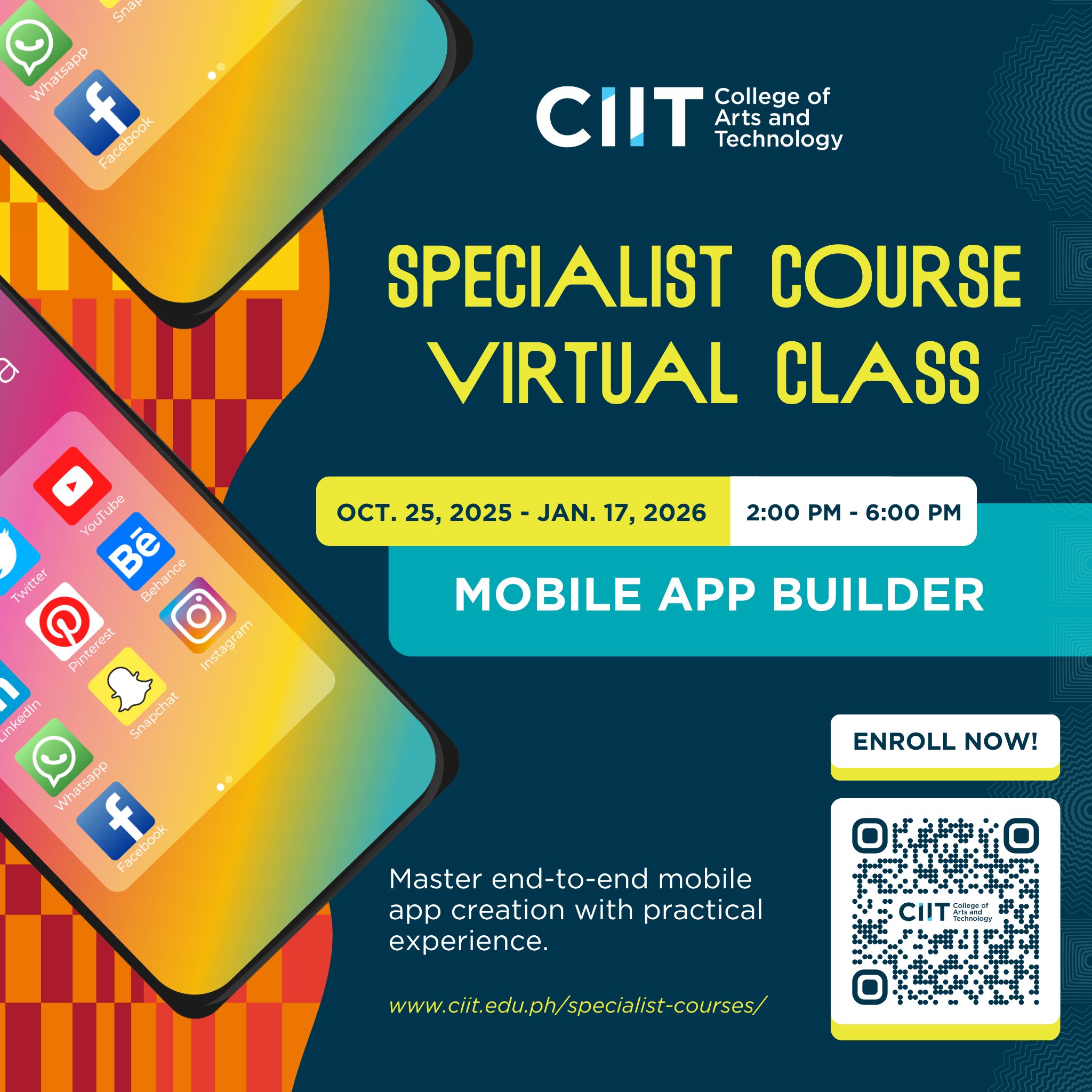 CIIT - #CIITSpecialistCourse: Starting October 25, bring your app ideas ...