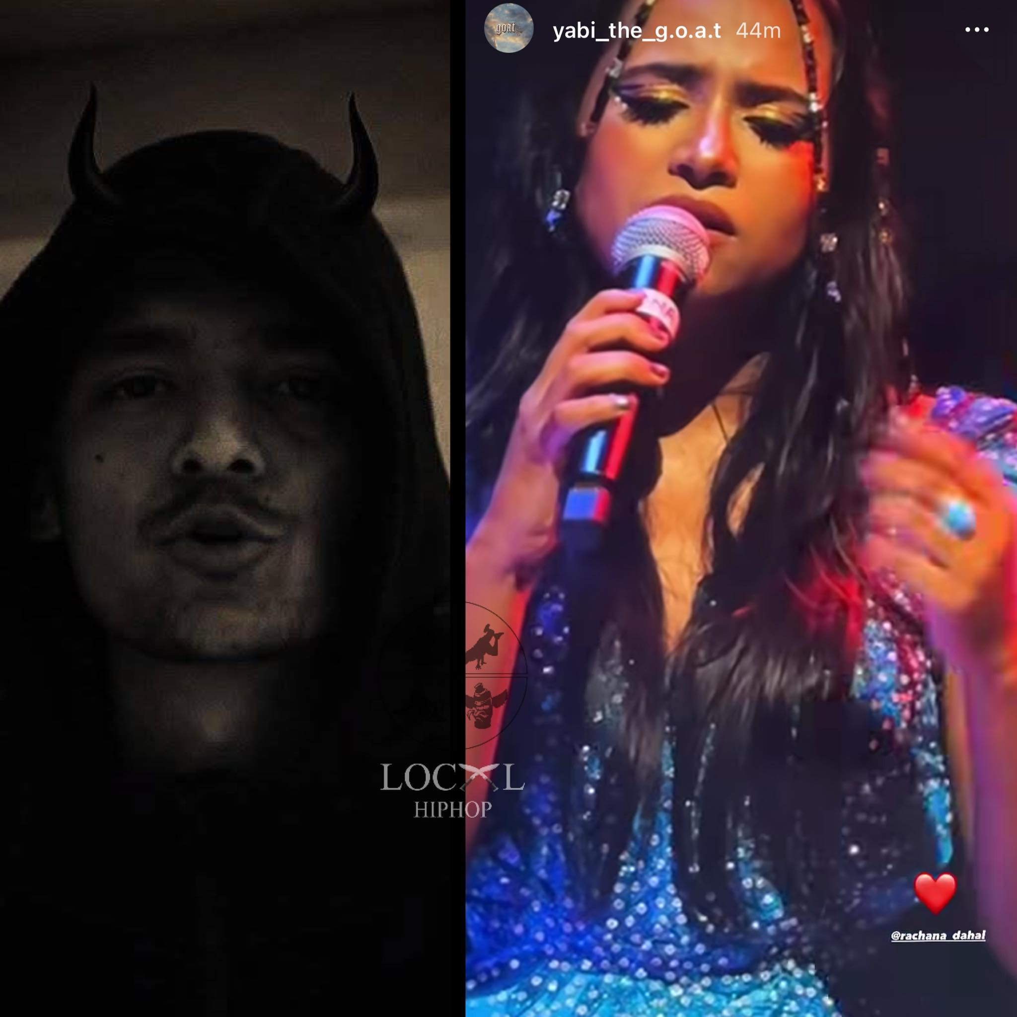 Local - 🫶 #wow ; Rapper Yabi ले आफ्नो Story मा Rachana Dahal को live ...