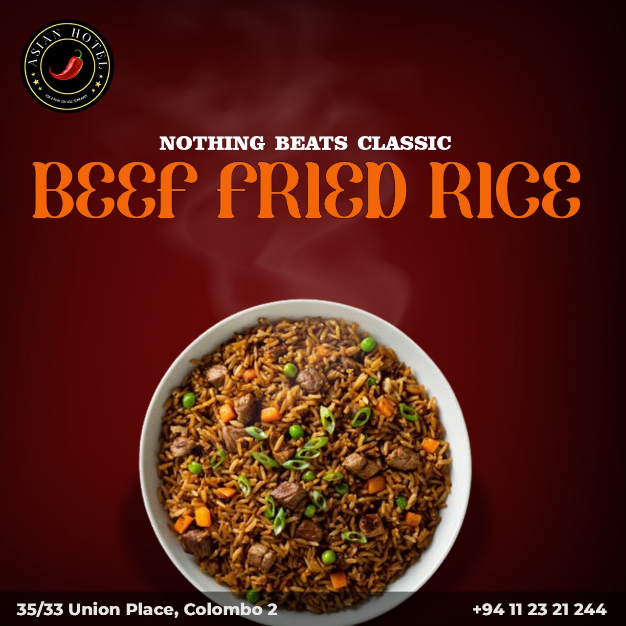 Asian Hotel - Nothing beats classic beef fried rice, a... | Facebook
