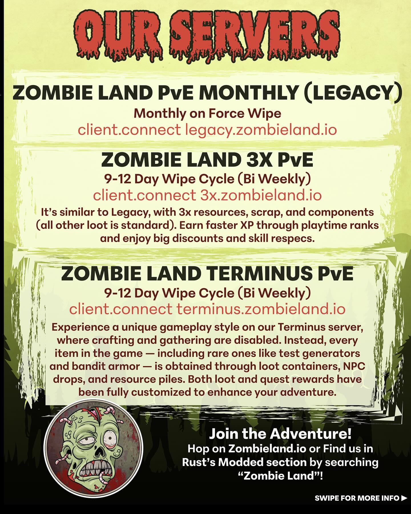 Zombie Land Rust Servers