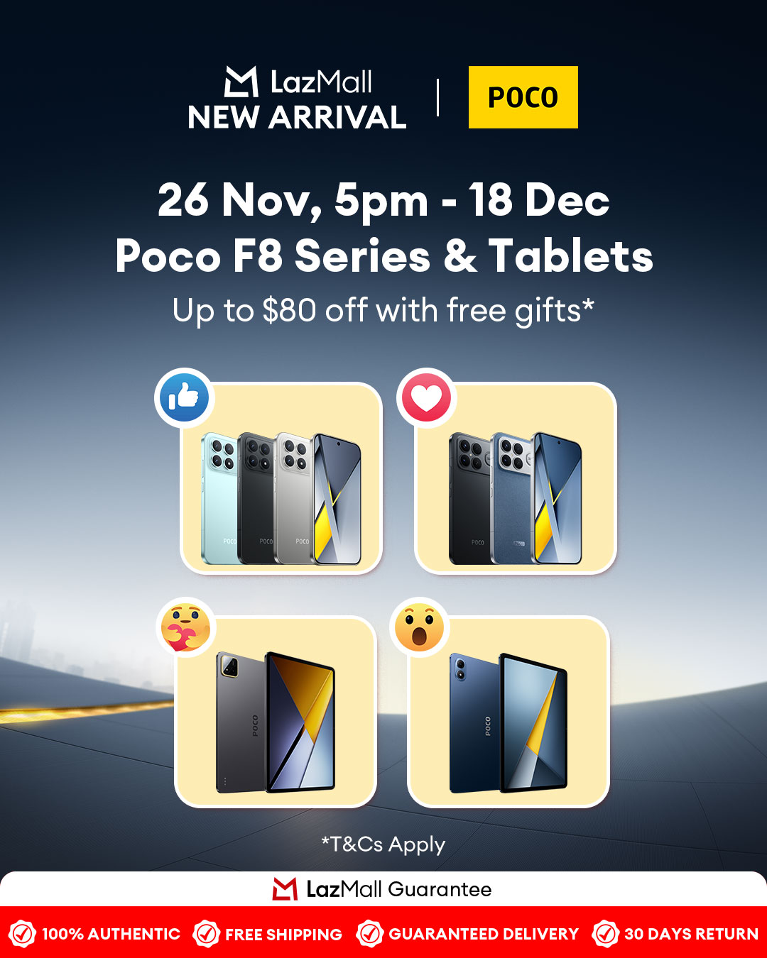 Lazada - Get your hands on the Poco F8 Pro/Ultra starting from $619 and ...