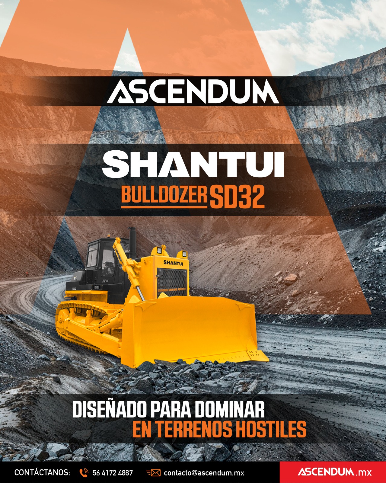 Ascendum - SHANTUI, TRACTOR DE CADENAS SD32 🚧 Su diseño facilita el ...