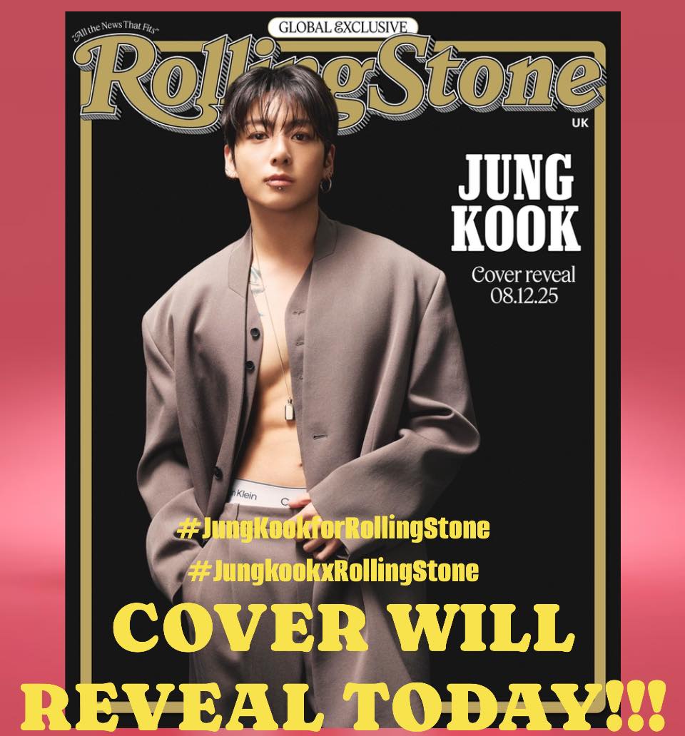 Jungkook's Rolling Stone Magazine covers are going to be revealed