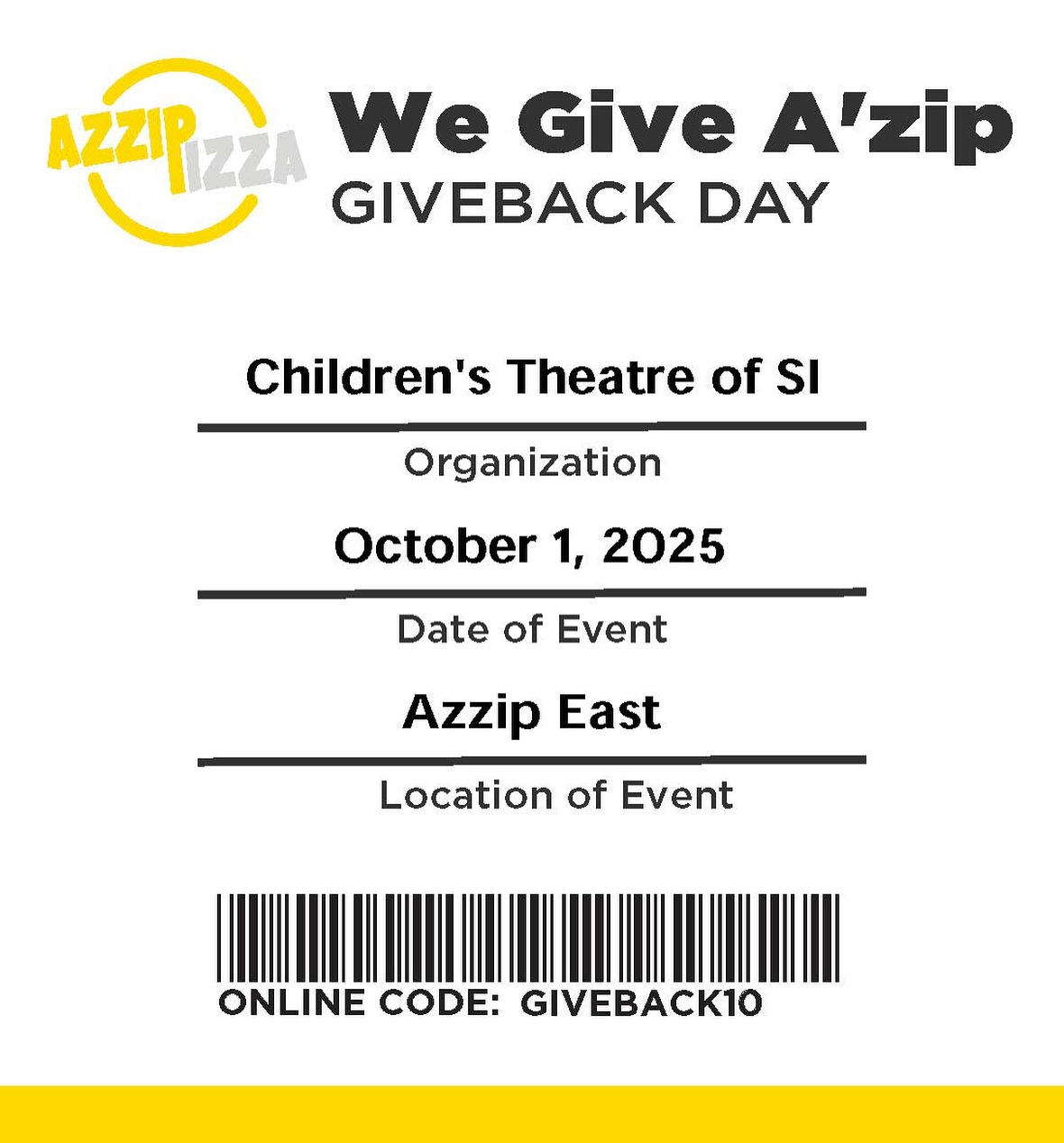Children's - THIS WEEK! Join us at Azzip on North Green River Rd. for ...