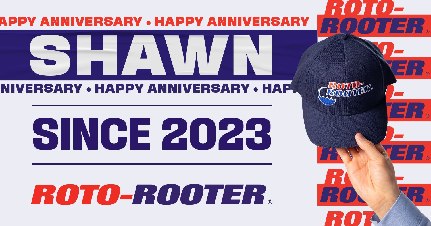 Roto-Rooter - Happy anniversary to Shawn H.! Thank you for... | Facebook