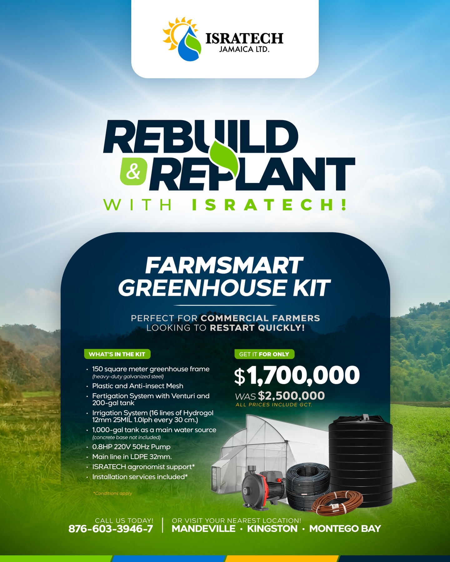 Isratech - To every farmer impacted by Hurricane Melissa, you’re not ...