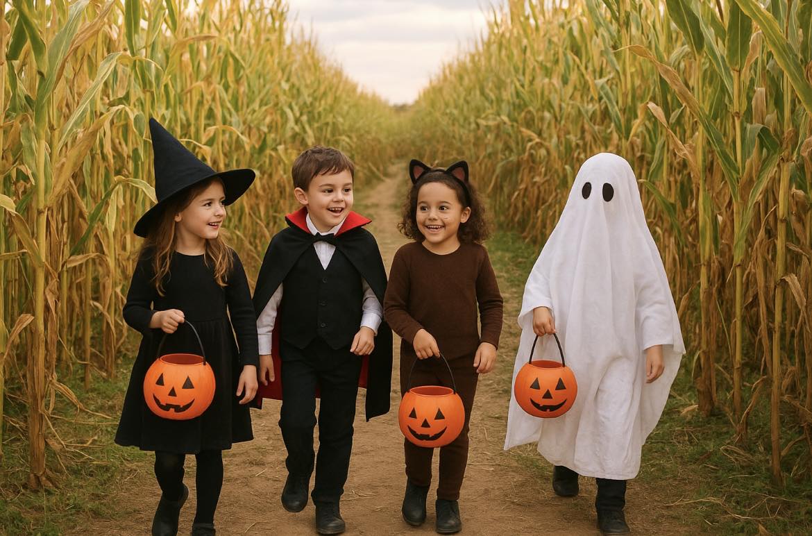Traders Village Corn Maze and Halloween Light Show in San Antonio