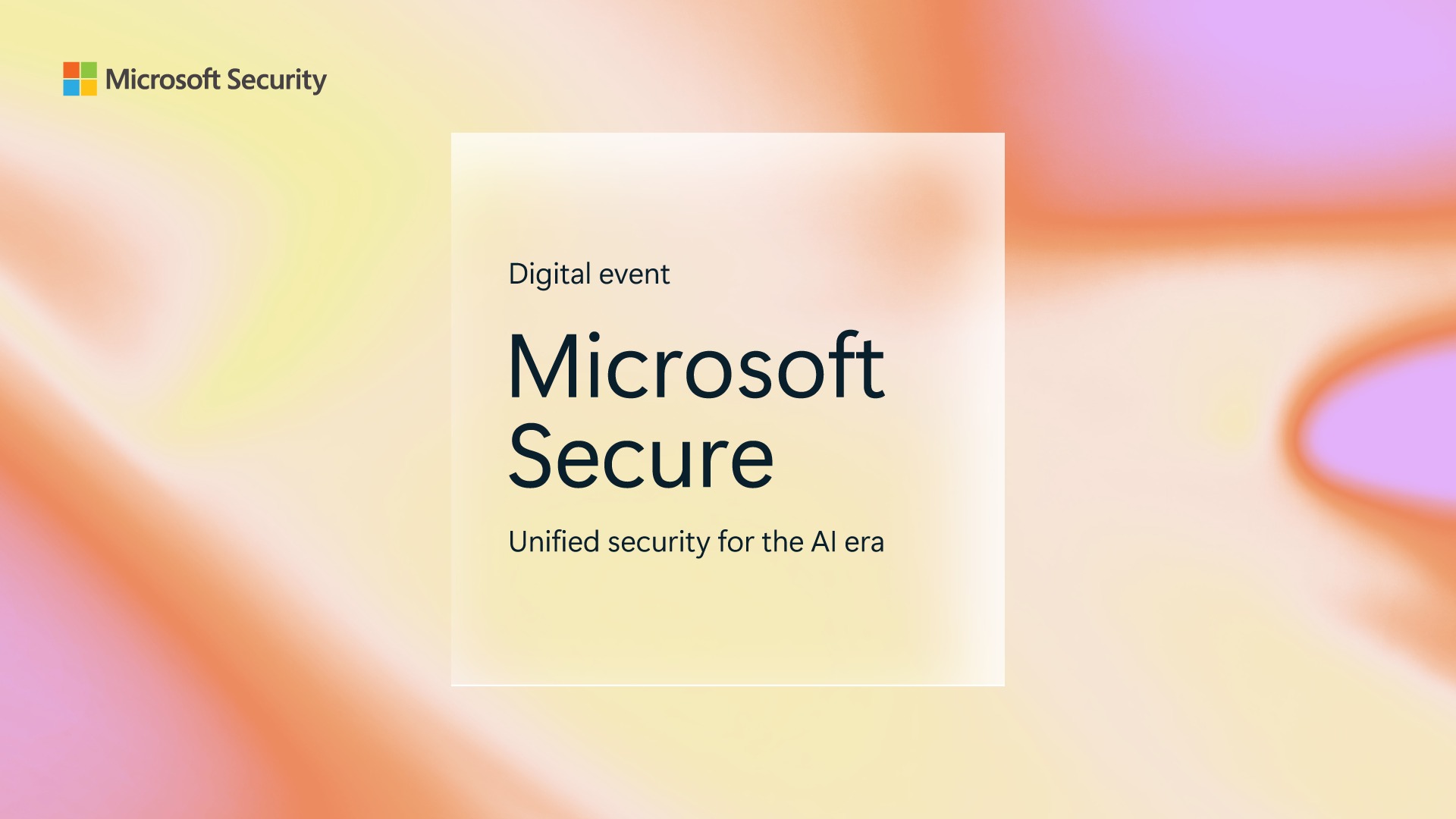 Microsoft - 10월 1일 오후 1시 – 2시 (한국 시간 기준), 보안을 위한 모든 것. Microsoft Secure ...