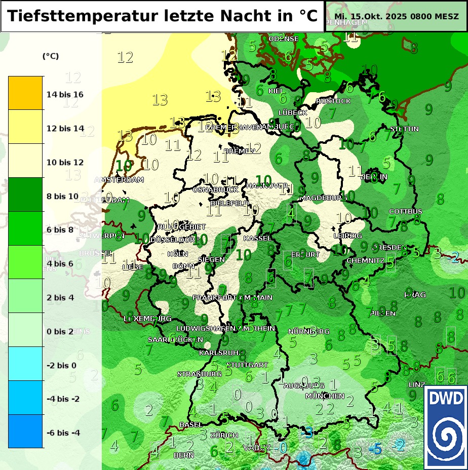 Niedrige Temperatur 6 Buchstaben