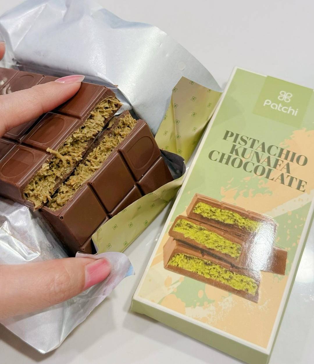 PATCHI NEWEST RELEASE! 💯 Pistachio Kunafa Chocolate Bar