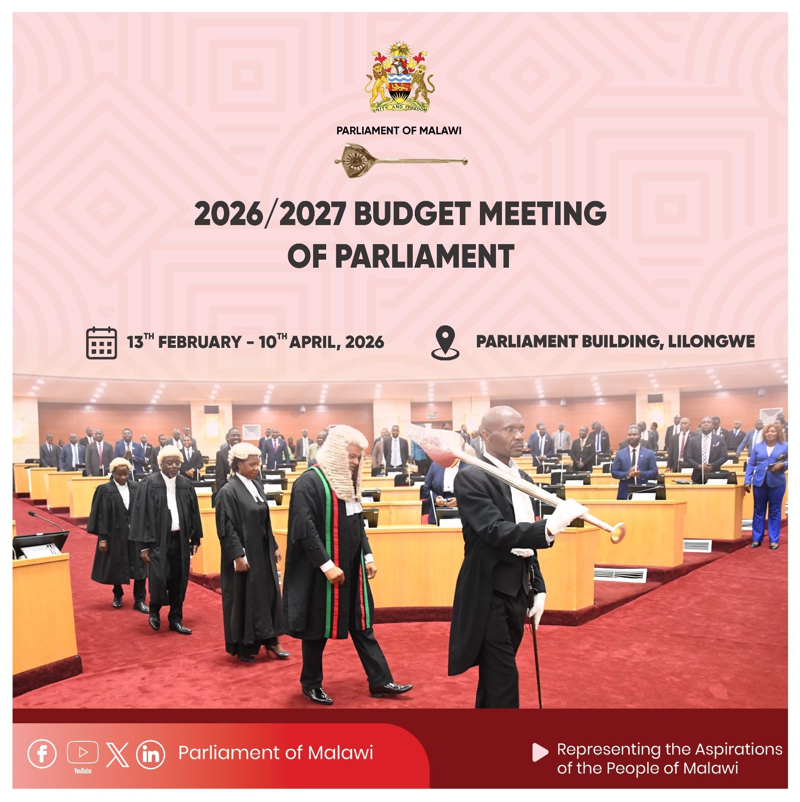 The 2026/2027 Budget Meeting of... - Parliament of Malawi | Facebook