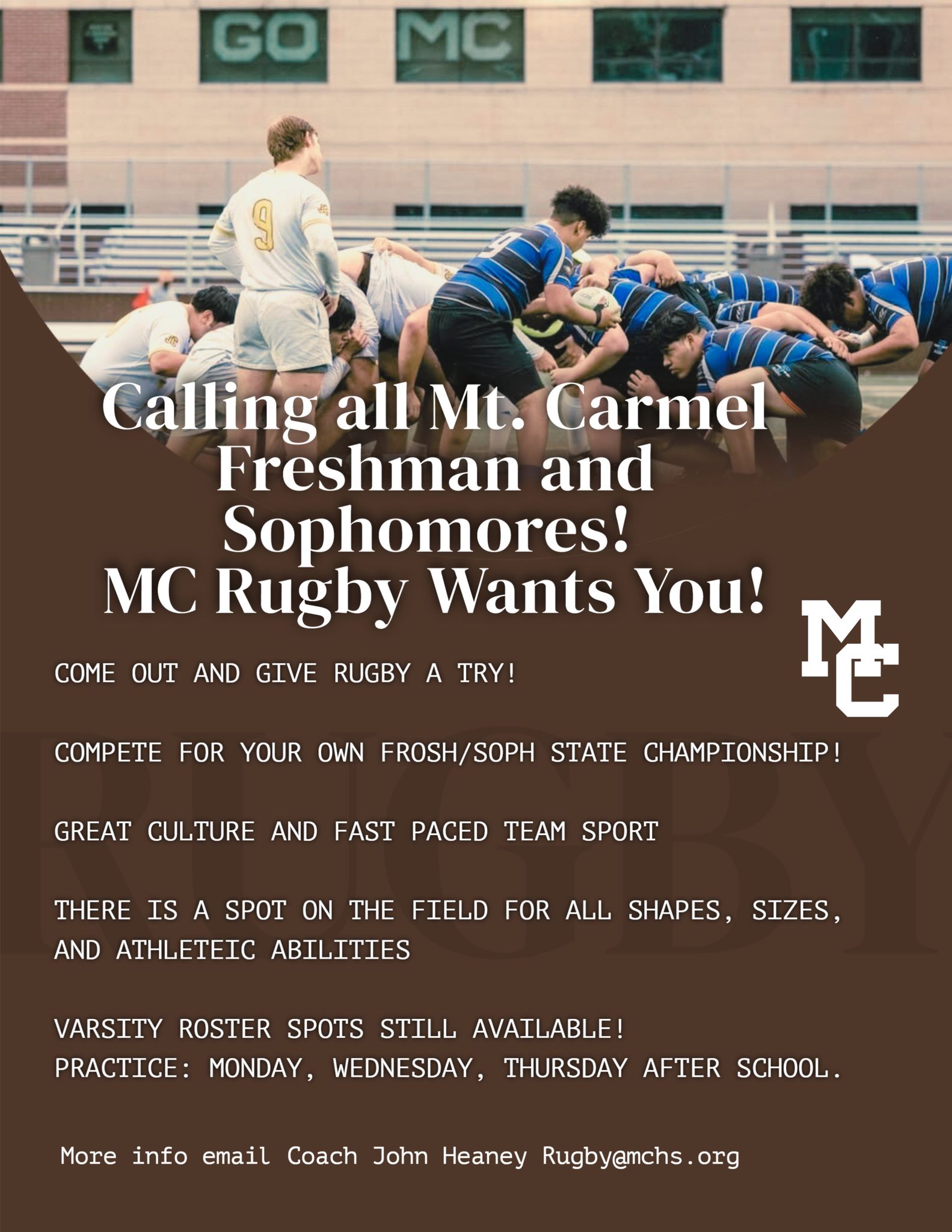 The Mount Carmel Rugby club is... - Mount Carmel High School | Facebook