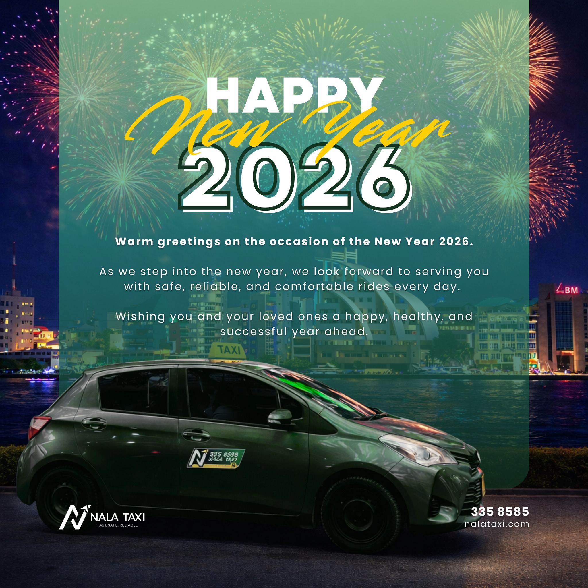 Nala Taxi - Warm greetings on the occasion of the New Year... | Facebook