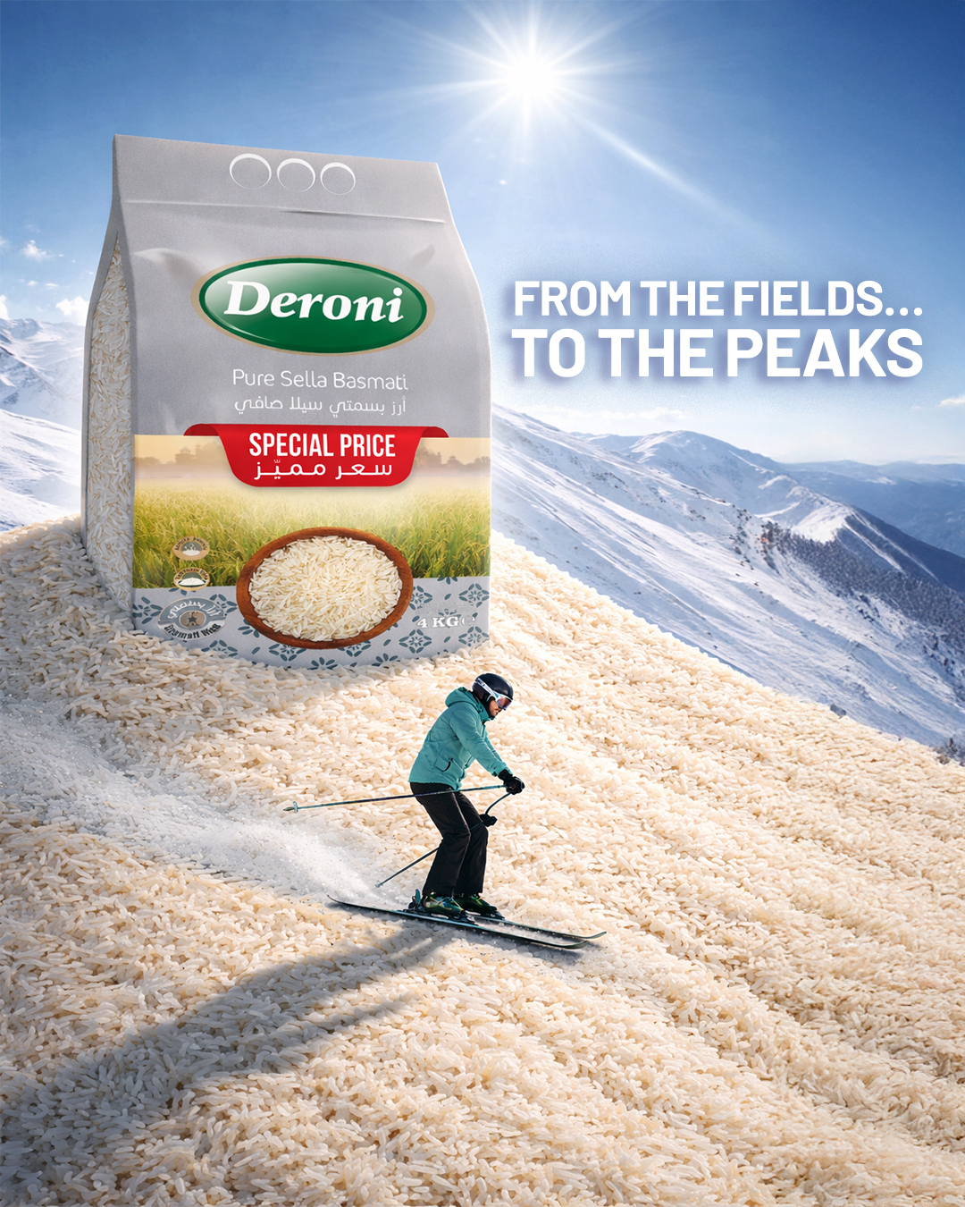 Deroni - Where great taste hits the slopes ️🌾 Deroni Basmati is always ...