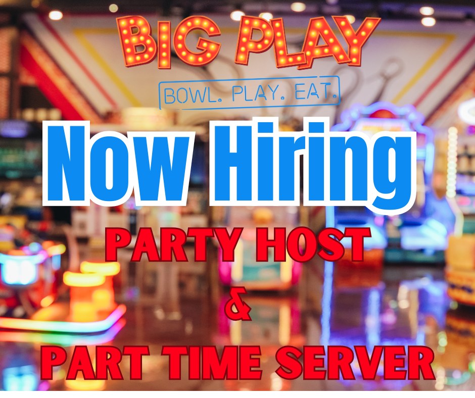 Big Play is hiring! We are... - Big Play Entertainment Center | Facebook