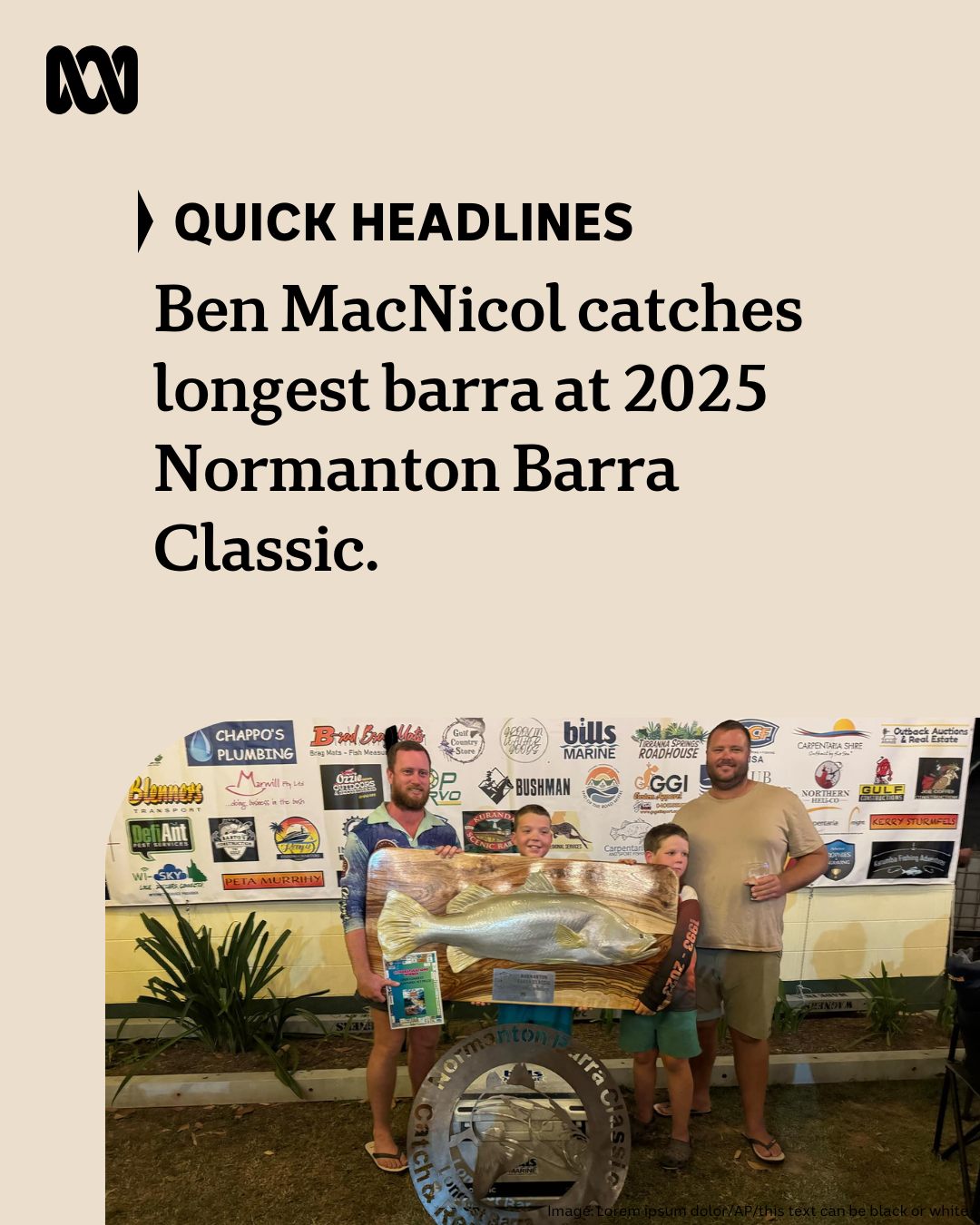 ABC - NORMANTON BARRA CLASSIC WINNERS🎣 The 2025 Normanton Barra Classic ...