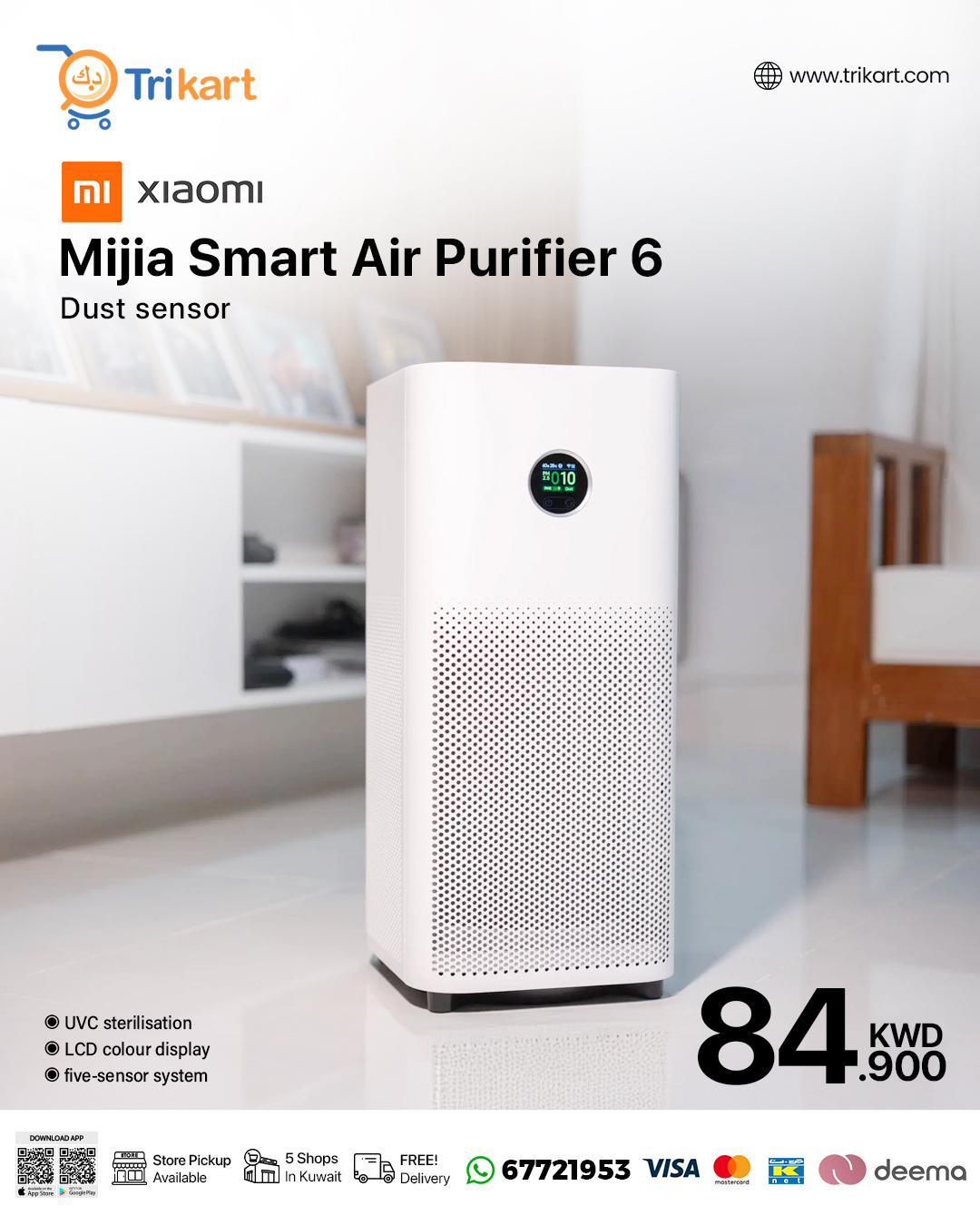 Breathe cleaner. Live better 🌿✨ Mijia Smart Air Purifier 6 keeps