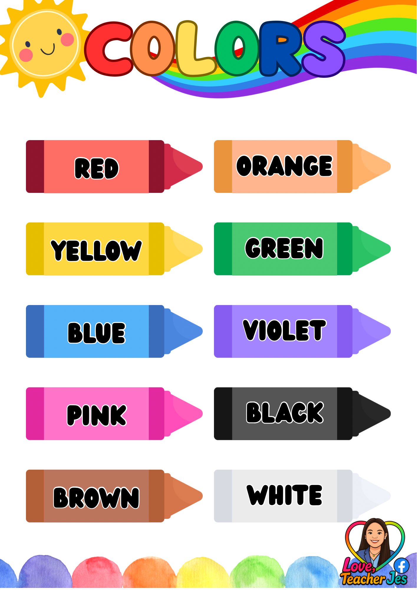 Colors (Ang mga Kulay) 🌈 - Love, Teacher Jes | Facebook