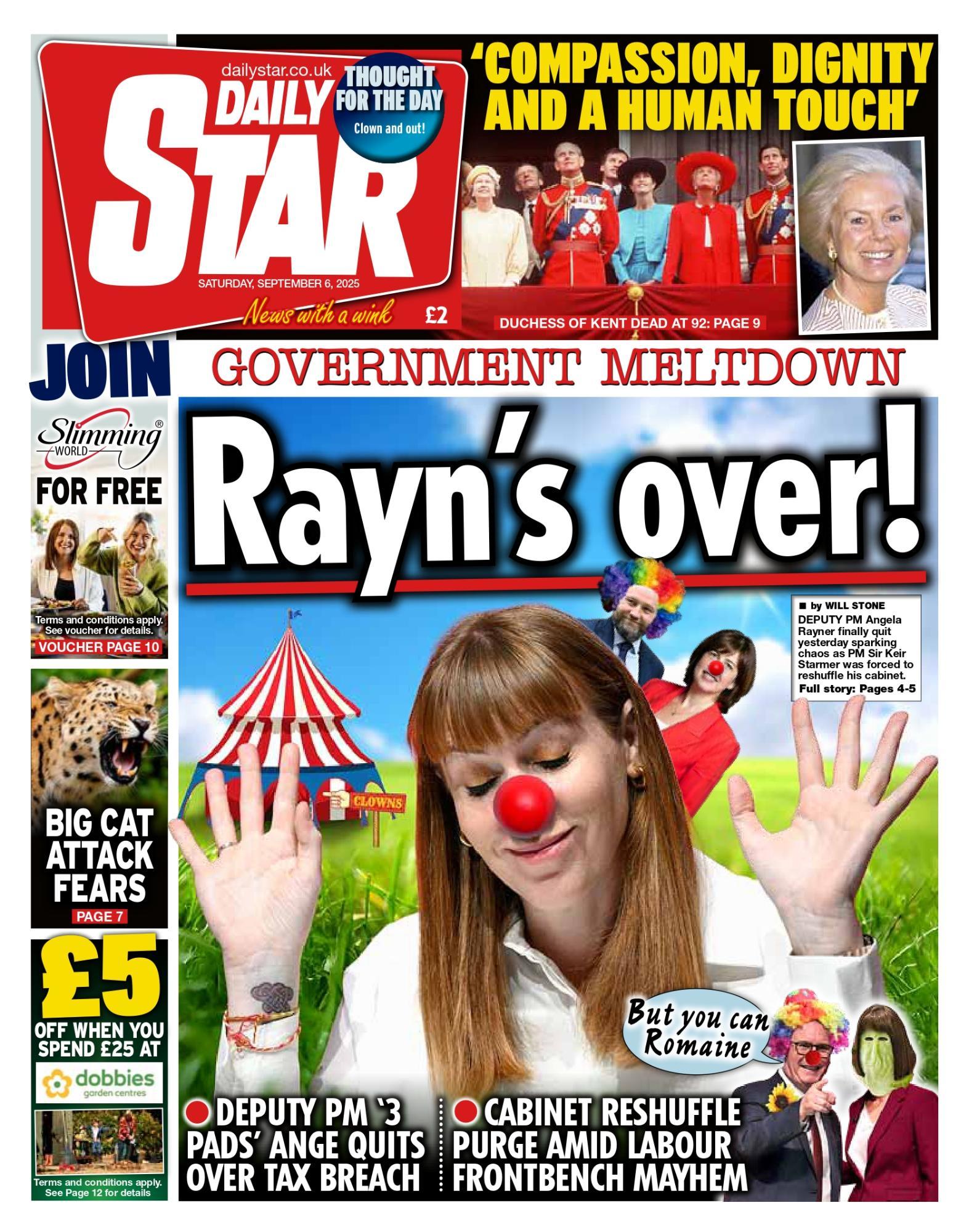 Daily - Saturday's front page: Rayn's over! | Facebook