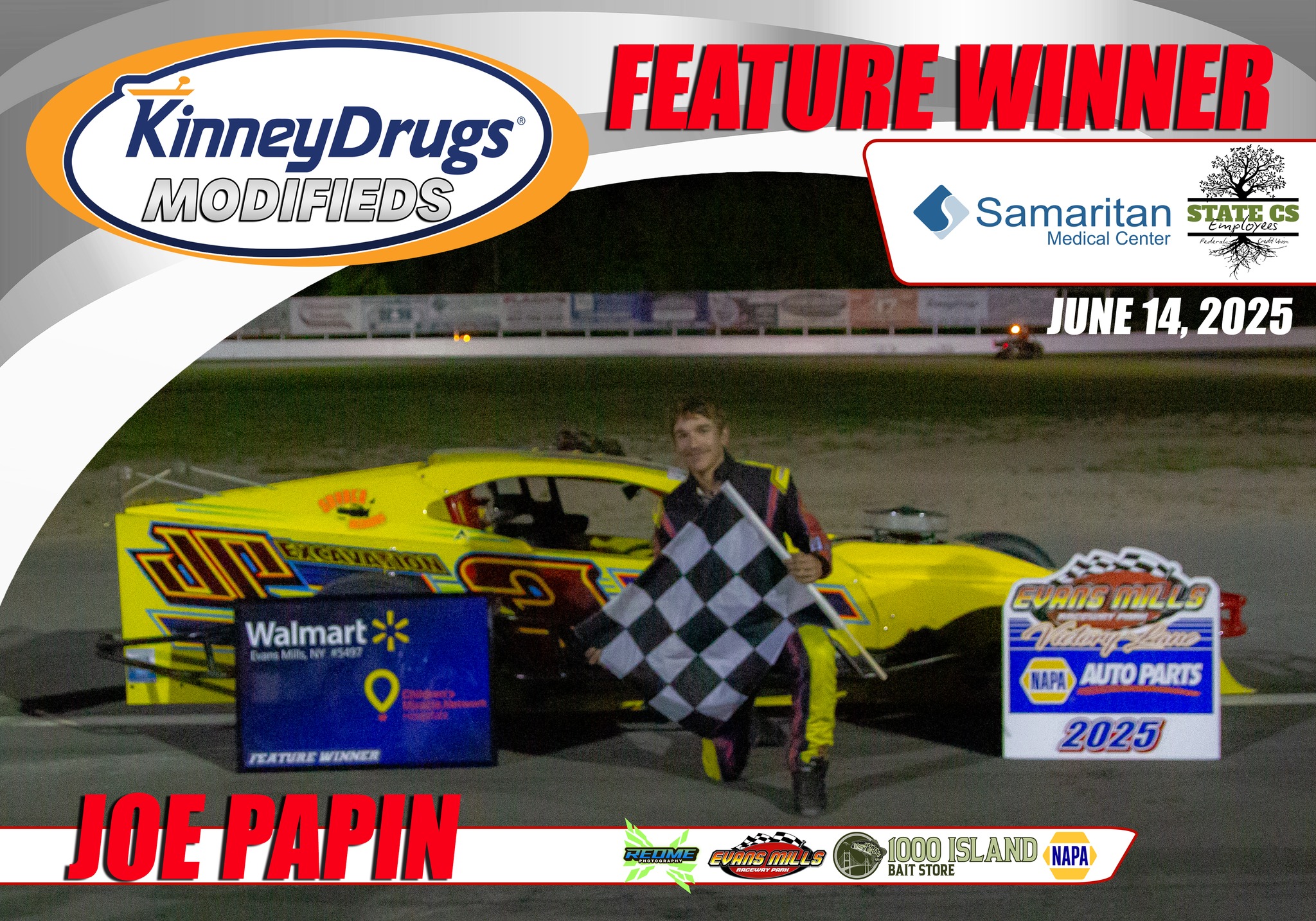 Evans - Feature results for the Kinney Drugs Modifieds on 6/14/2025 ...