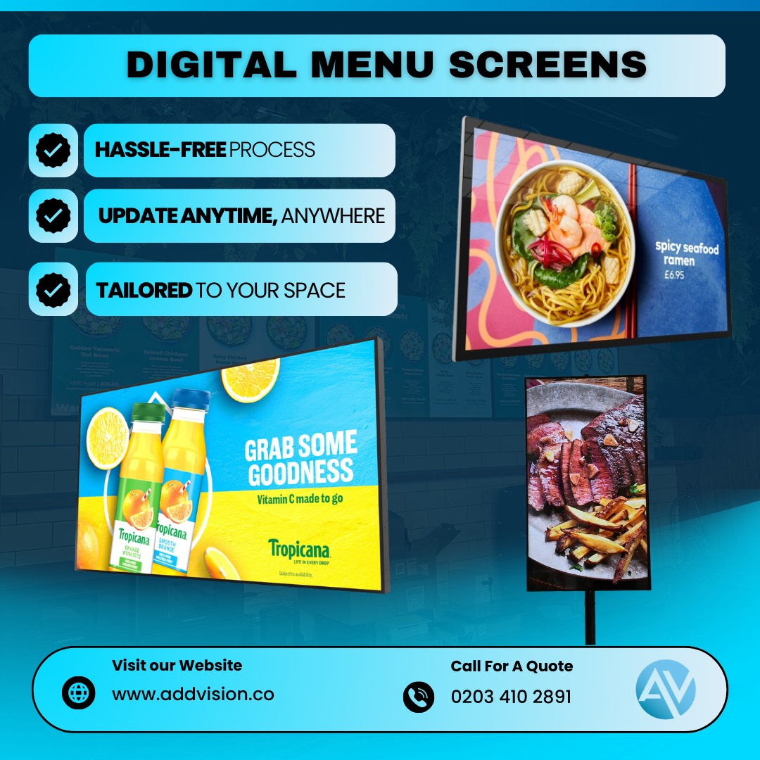 Add - 🚀 Make the switch to Digital Menu Screens in 2026 Printed menus ...