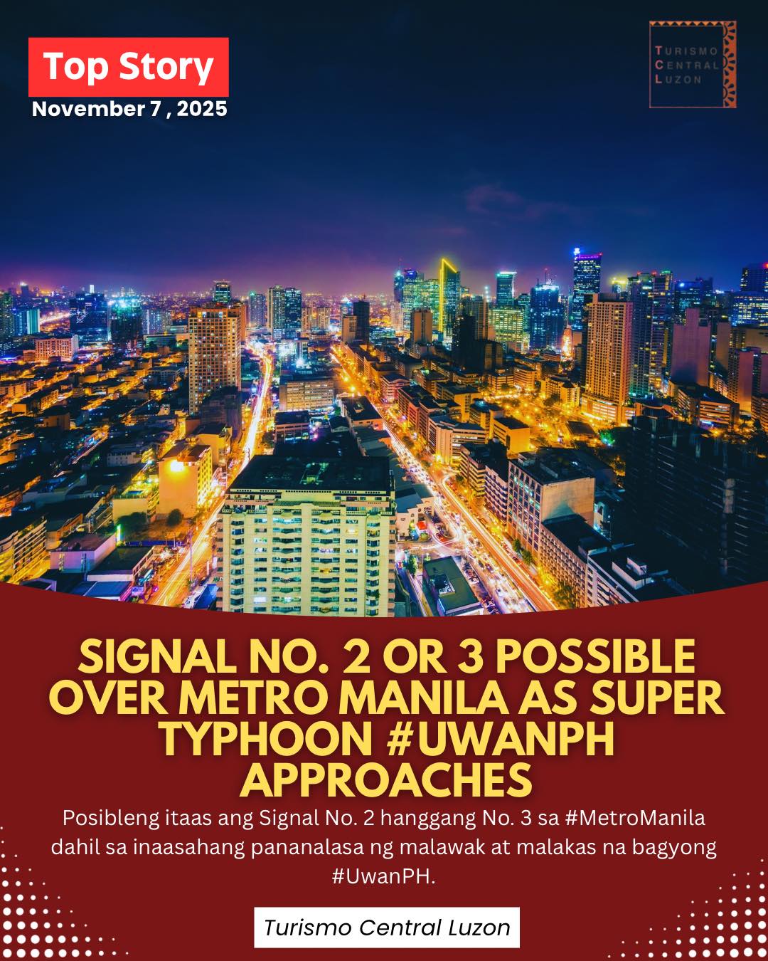 Turismo - LOOK — SIGNAL NO. 2 OR 3 POSSIBLE OVER METRO MANILA AS SUPER ...
