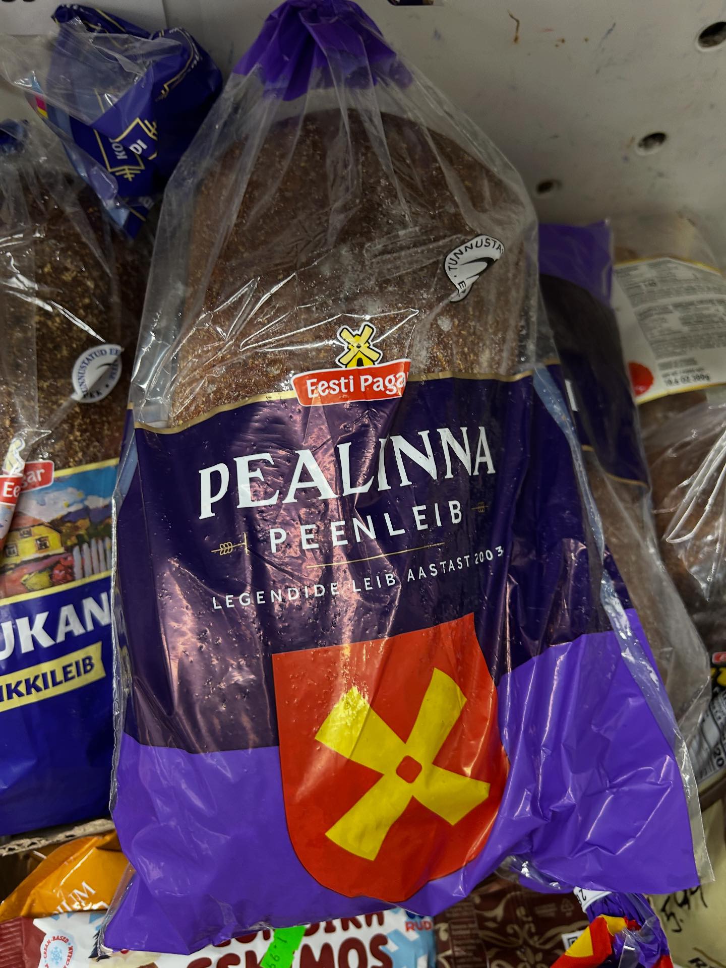 Great selection of dark Rye Breads from Europe in our freezer section ...