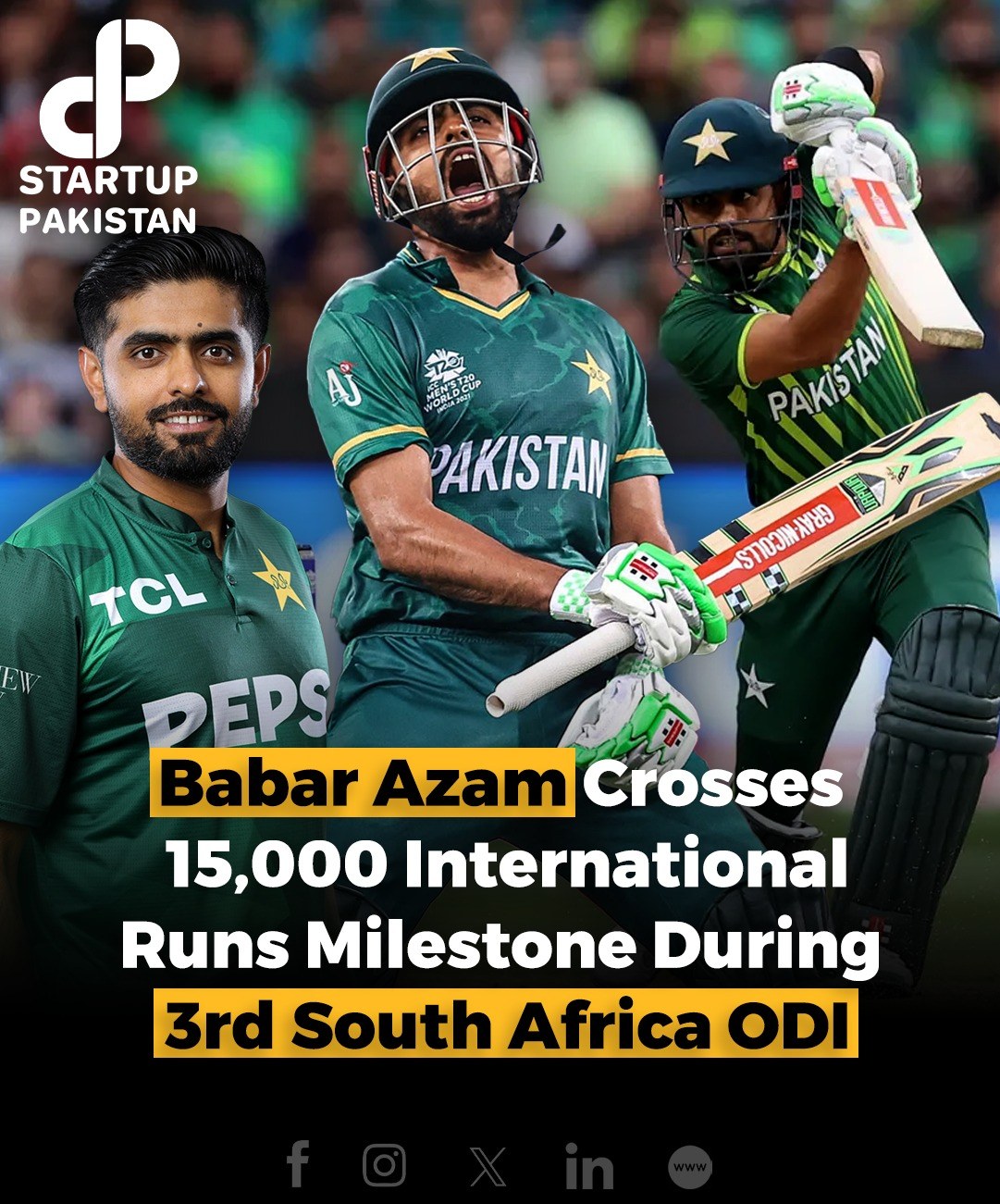 Startup - Pakistan captain Babar Azam achieved a historic milestone ...