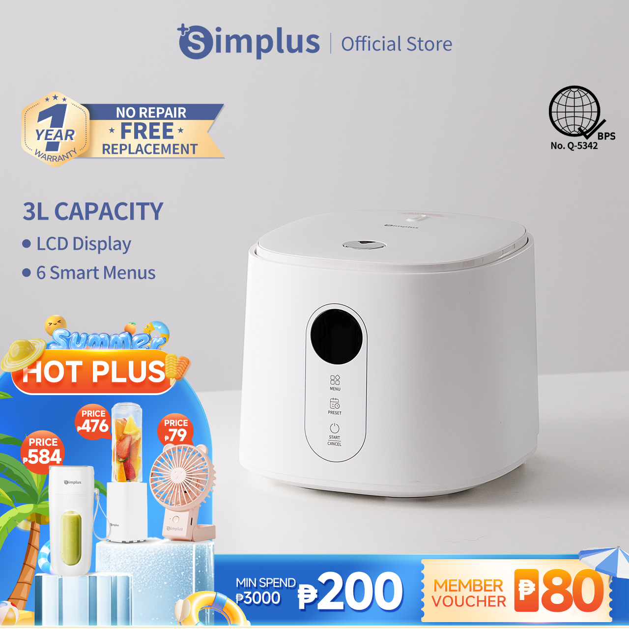 Shoppers - ‼Simplus Low Sugar Electric Rice Cooker‼ 🛒SHOP NOW! https ...