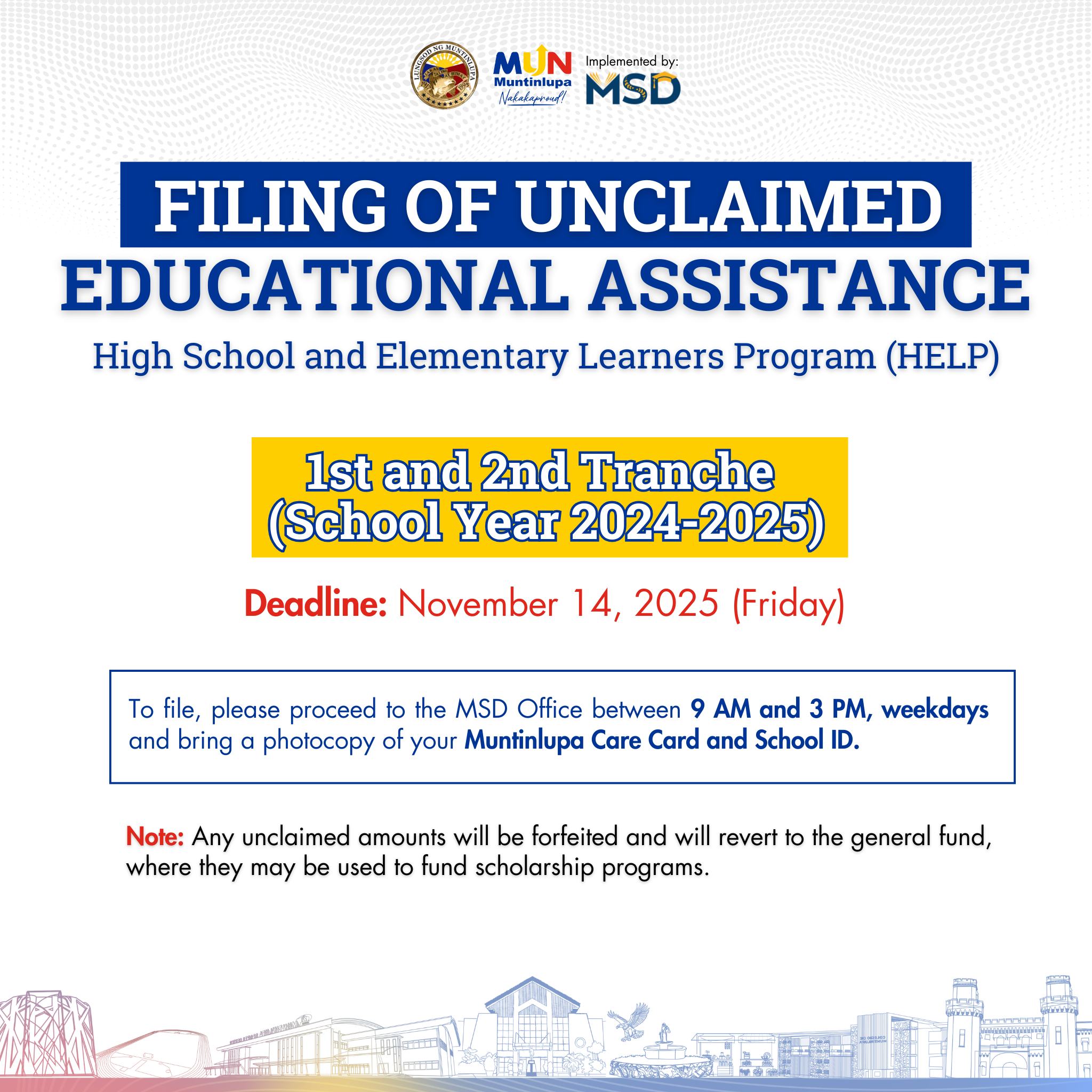 Muntinlupa Scholarship Division | Muntinlupa City