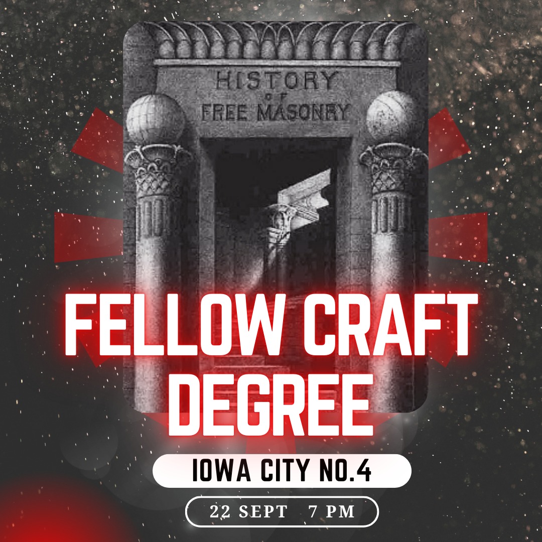 Mark your calendars! 📅 Iowa... - Iowa City Masonic Lodge #4 | Facebook