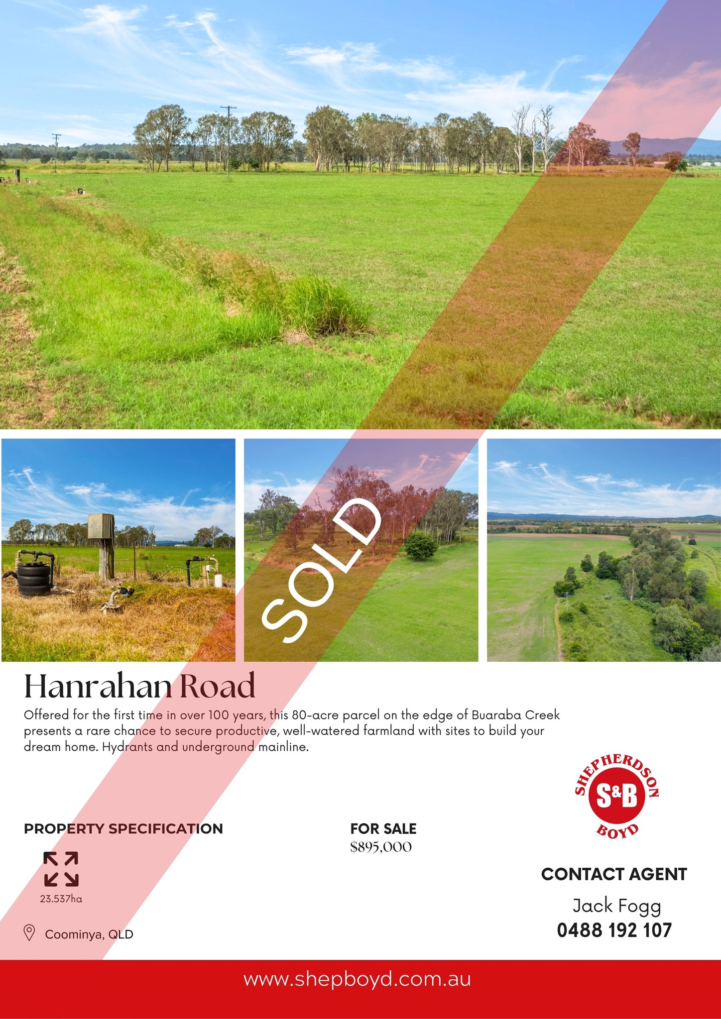 SOLD Congratulations to the... - Shepherdson & Boyd PTY LTD | Facebook