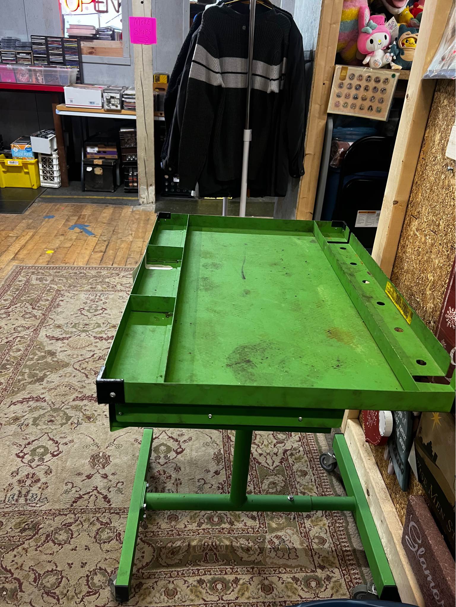 K TOOL ADJUSTABLE TEAR DOWN WORK TABLE WITH DRAWER (Green) - Tool Boxes ...