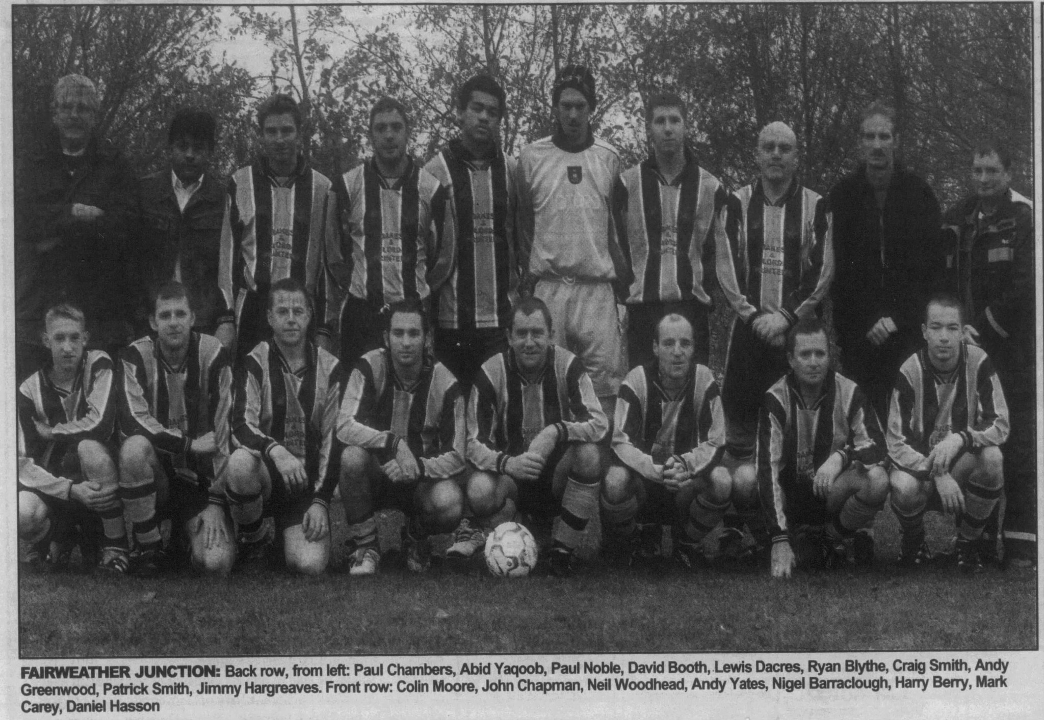 Looking for Paul Chambers from Fairweather Junction football team