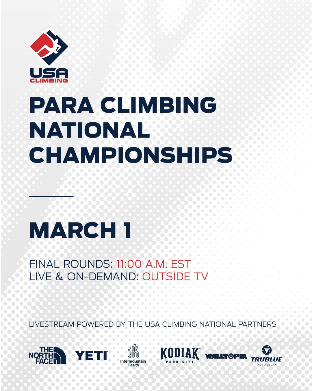 USA - The 2026 Para Climbing National Championships are right around ...