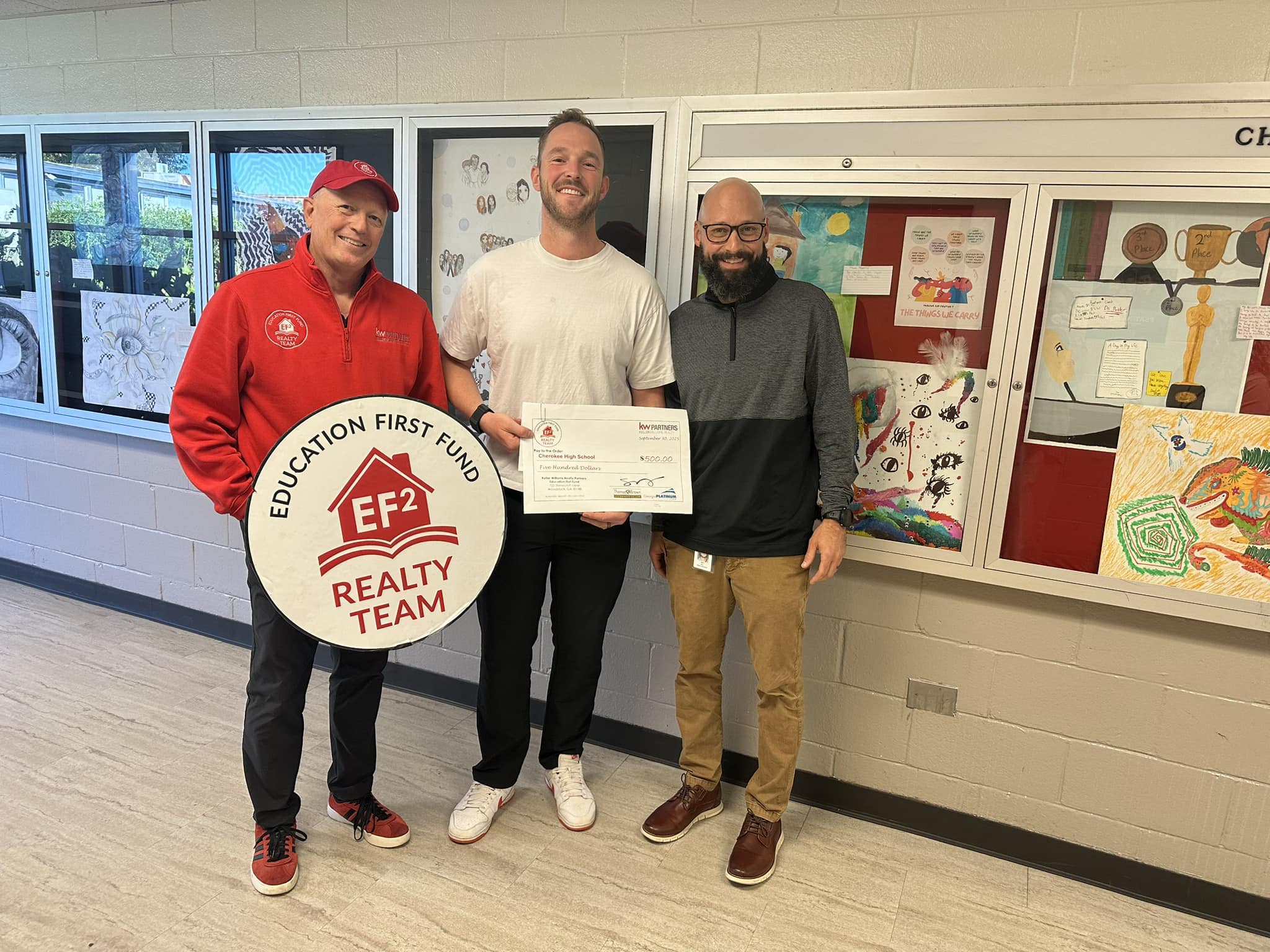EF2 - Dr. Keith visited Cherokee HS Men’s Soccer Coach Riley Wildeman ...