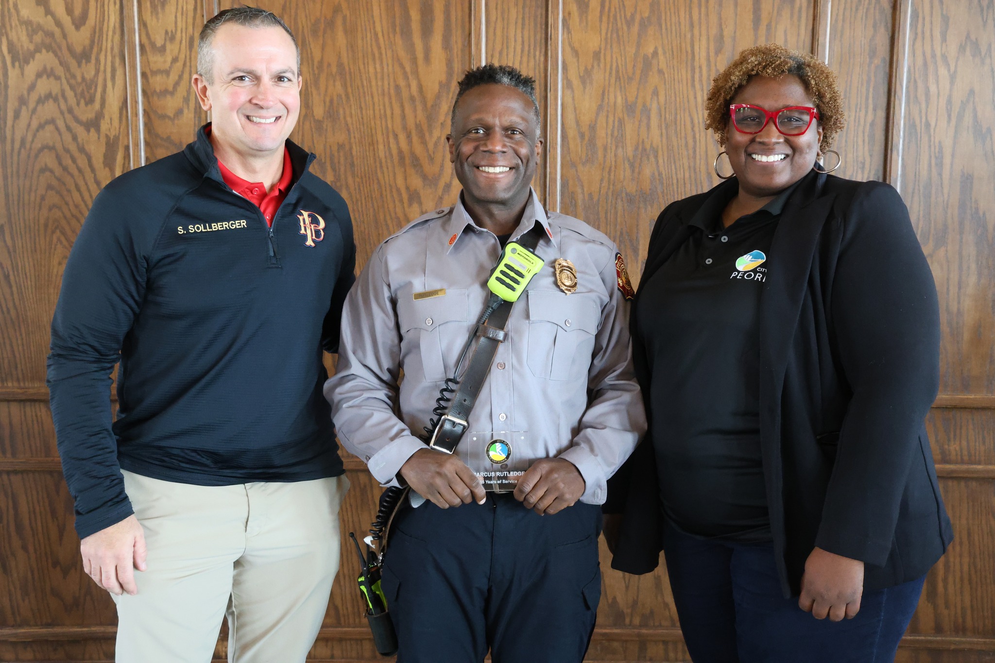 City - Peoria Fire Department Chief Shawn Sollberger, Marcus Rutledge ...