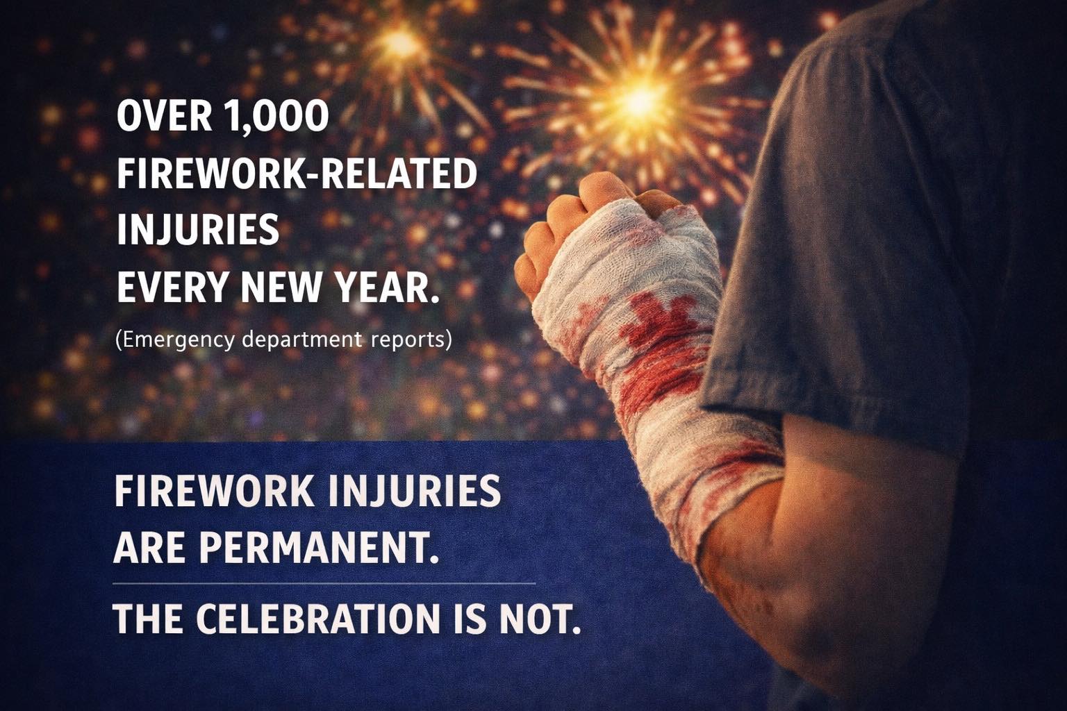 Spicy - Firework injuries are permanent. The celebration is not. One ...