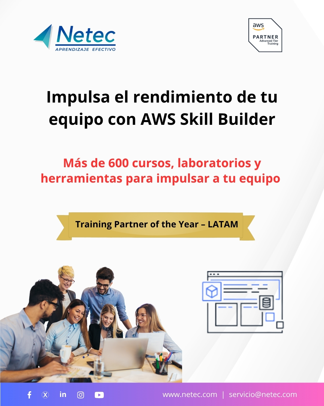 Netec - 🚀 Lleva a tu equipo al siguiente nivel con Netec, Partner ...