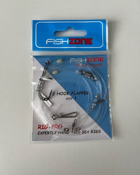 Flat Fish Rigs Rodeel 4-Pack Twin Hook Flapper Rigs For Sea Fishing ...