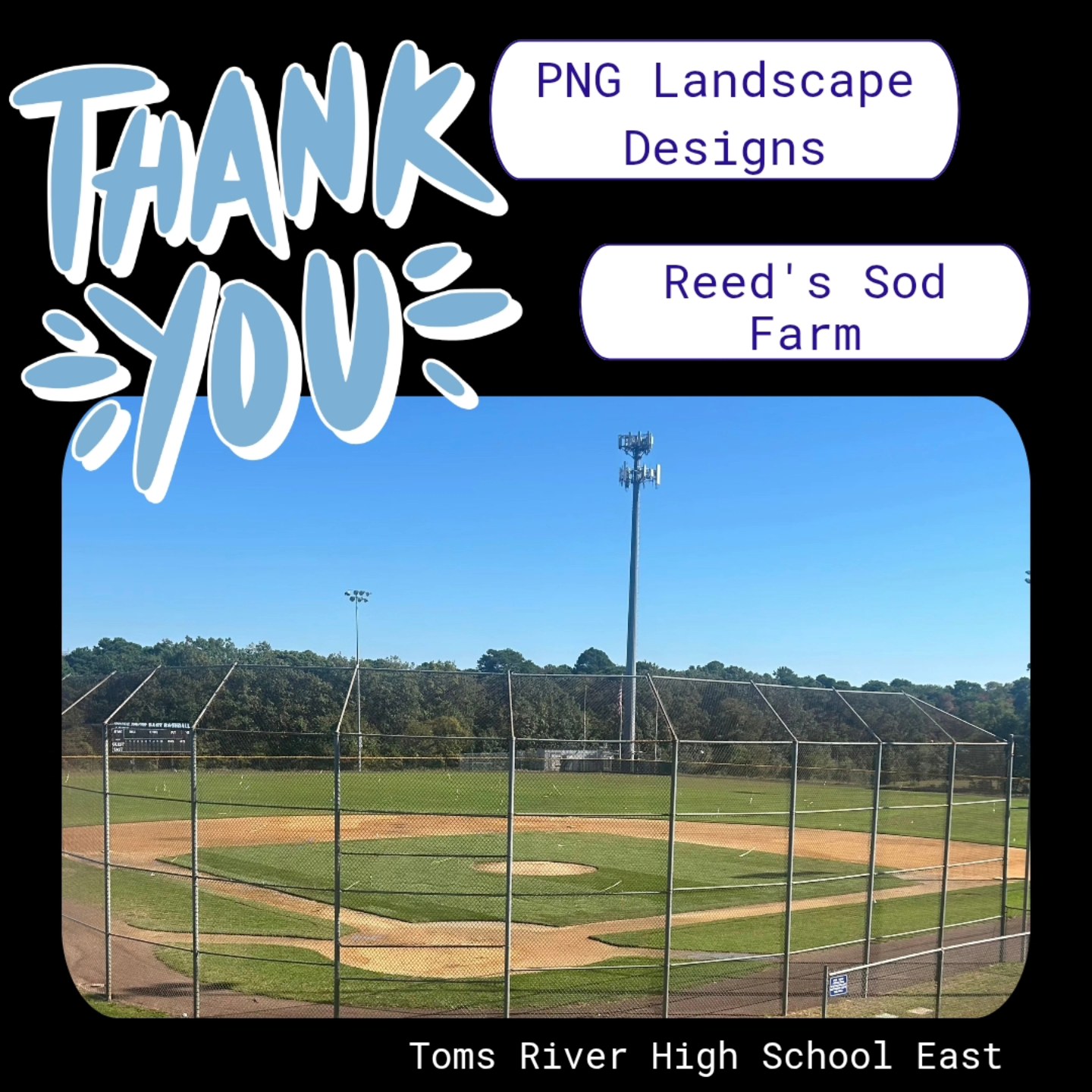 TRE - A huge shoutout to Reed’s Sod Farm and Pat and Lenny Gengaro ...