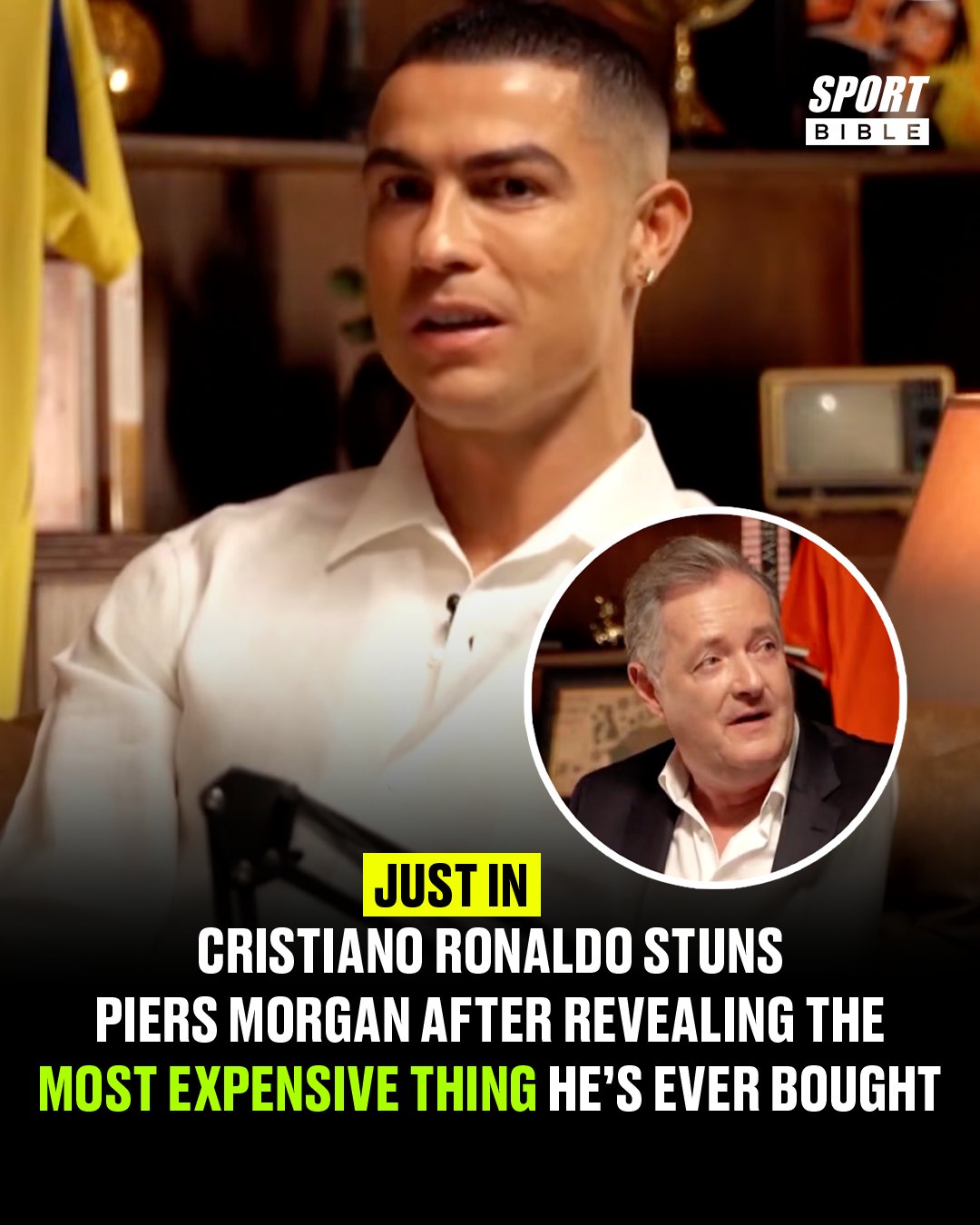 SPORTbible - Ronaldo totally flipped the script. Piers wasn't expecting ...