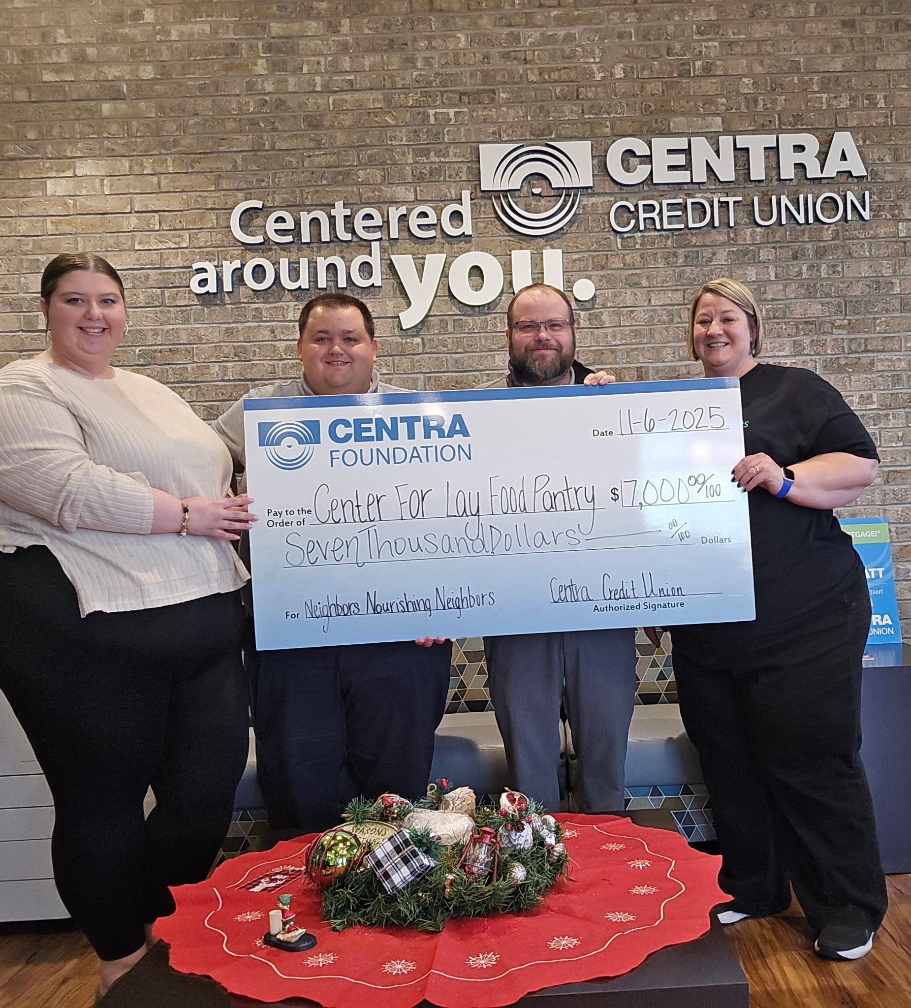 We're honored to present Center for... - Centra Credit Union | Facebook