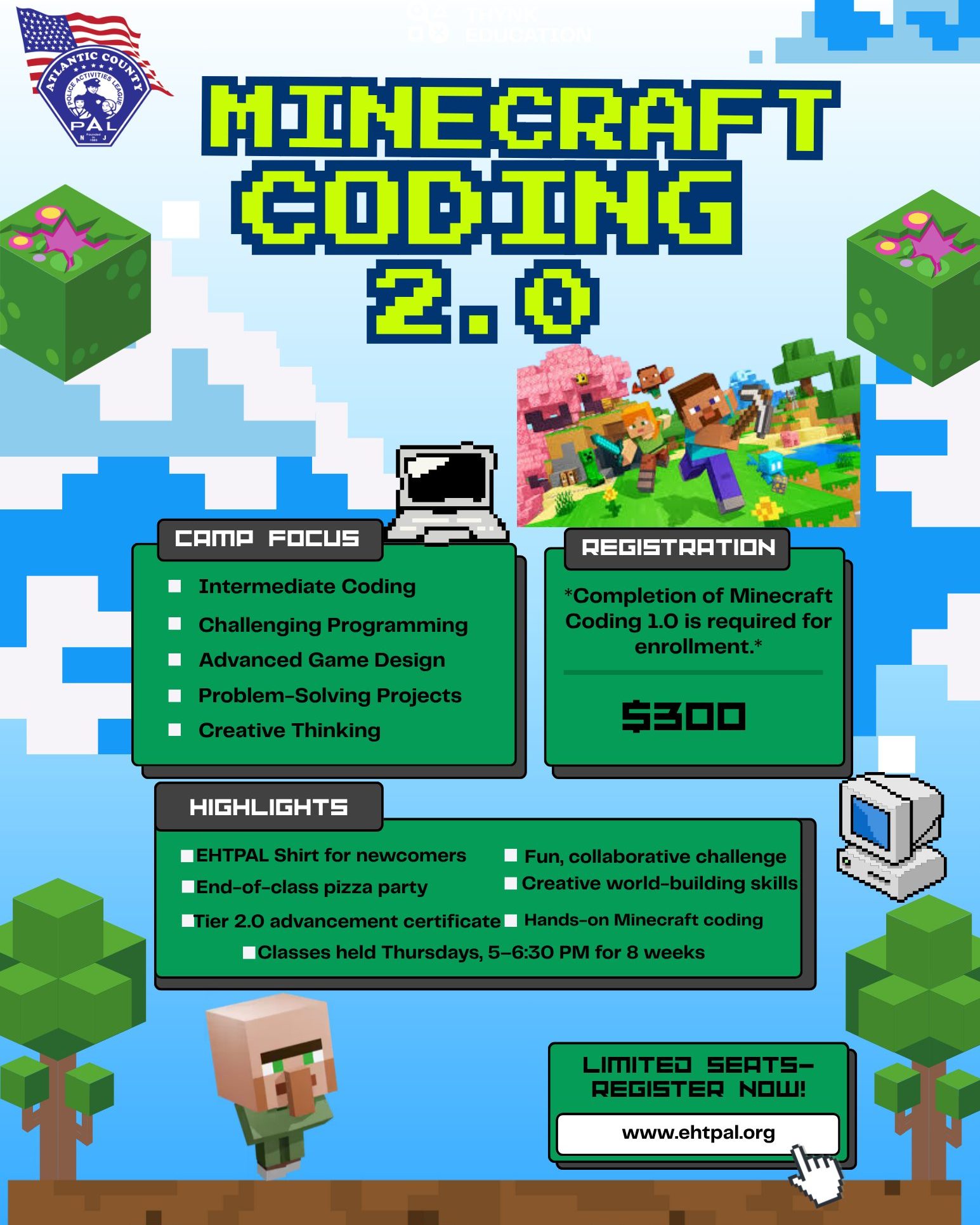 🎮 Minecraft Coding 1.0 & 2.0 Registrations Are Now OPEN! Ready to level ...