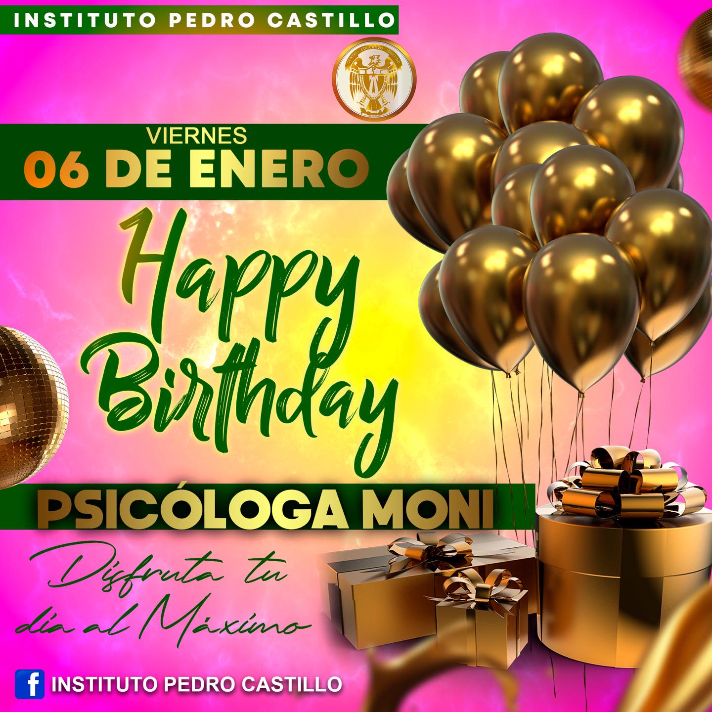 Instituto - El Instituto Pedro Castillo le envía muchas felicitaciones ...
